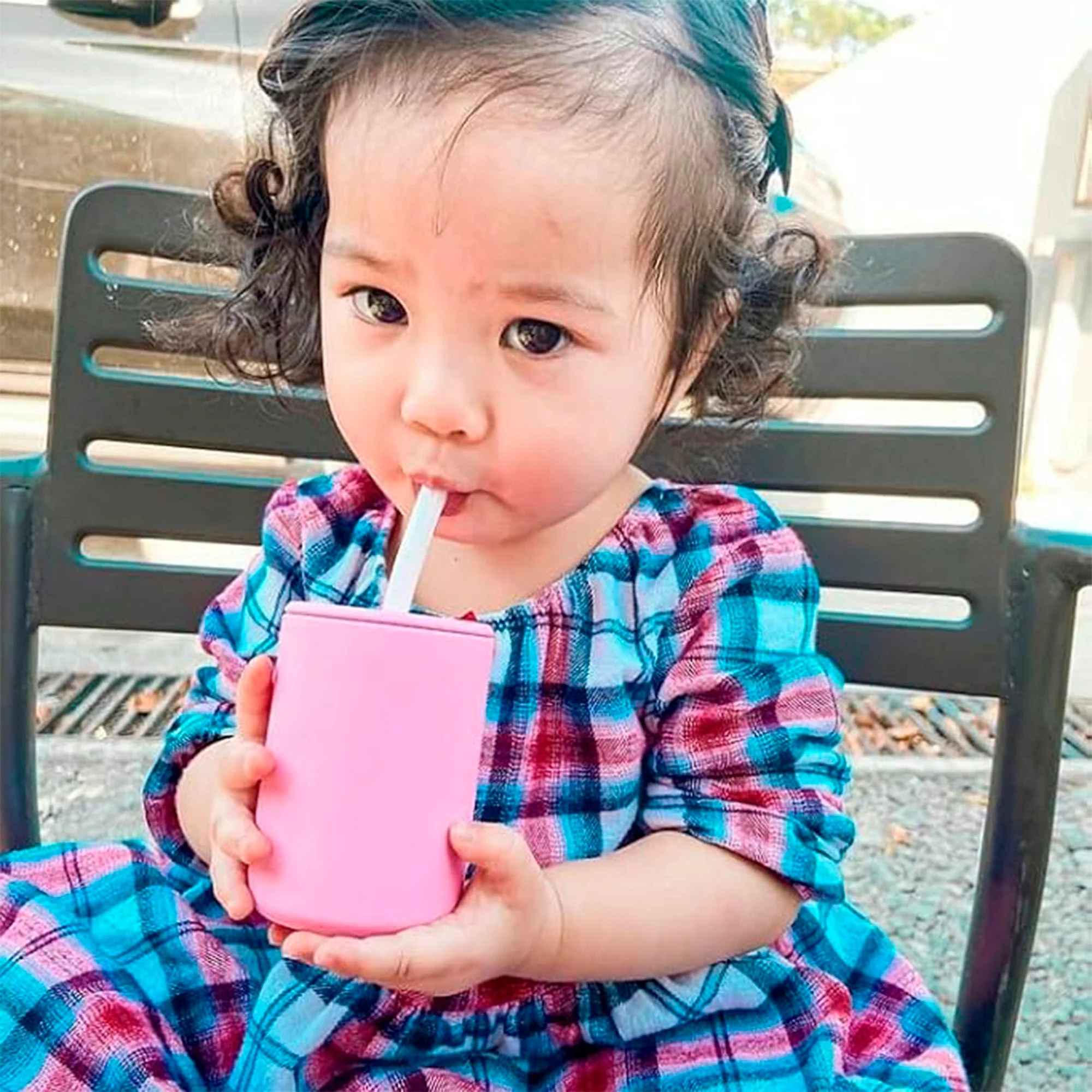 5oz Silicone Sippy Cup - Spill Proof Straw Transition Cup (9 color options) - Image 10