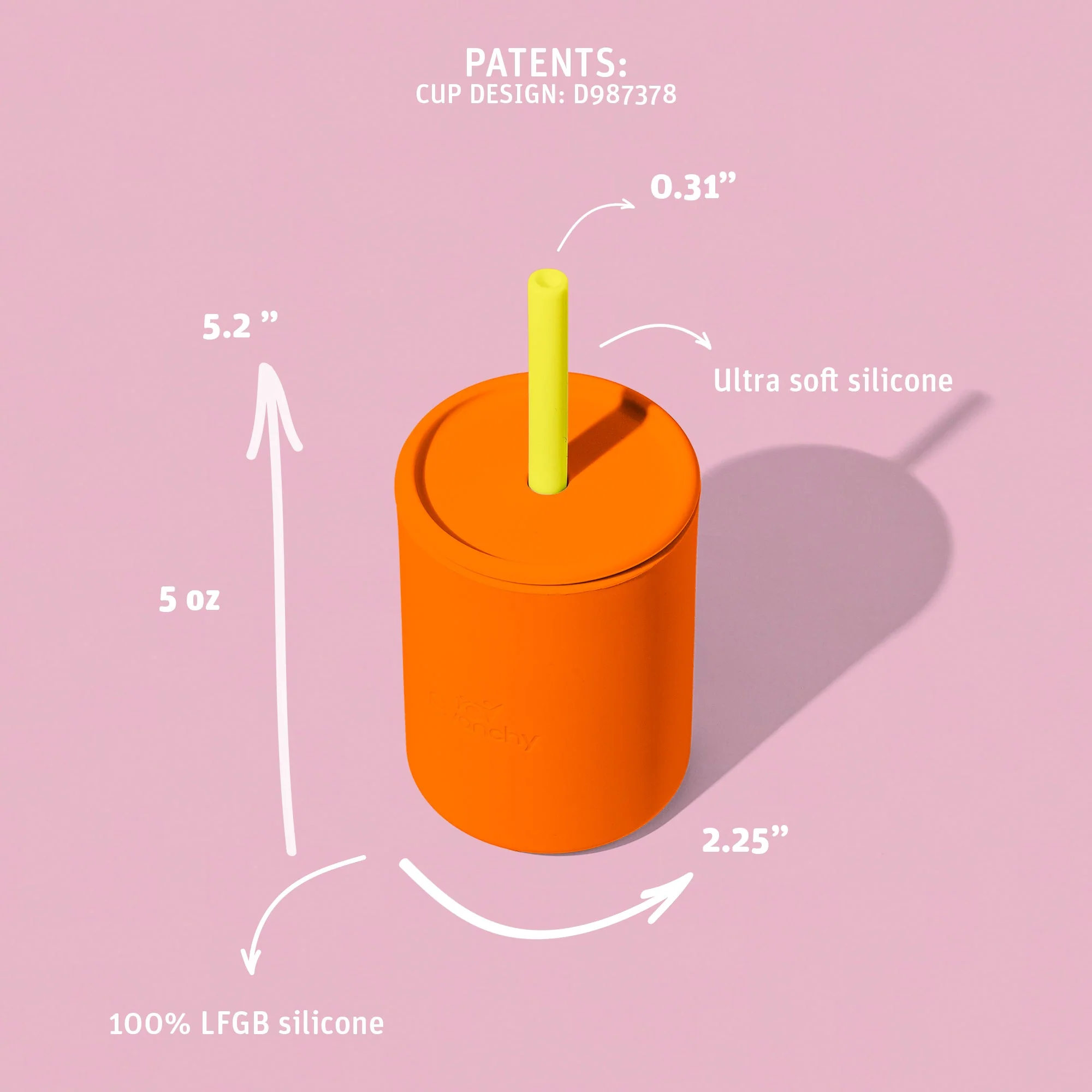 5oz Silicone Sippy Cup - Spill Proof Straw Transition Cup (9 color options) - Image 6