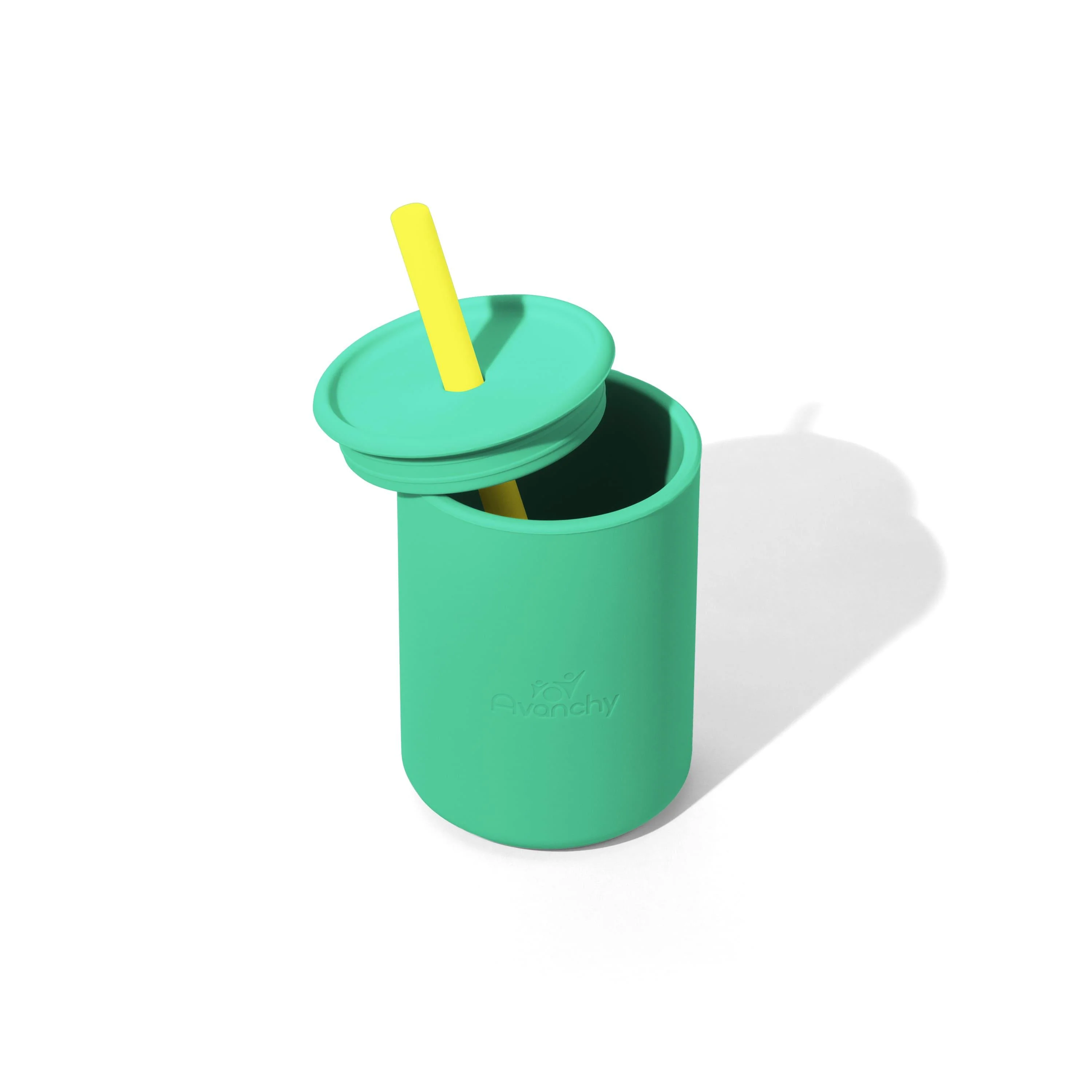 8oz Silicone Sippy Cup - Spill Proof Straw Transition Cup (9 color options) - Image 11
