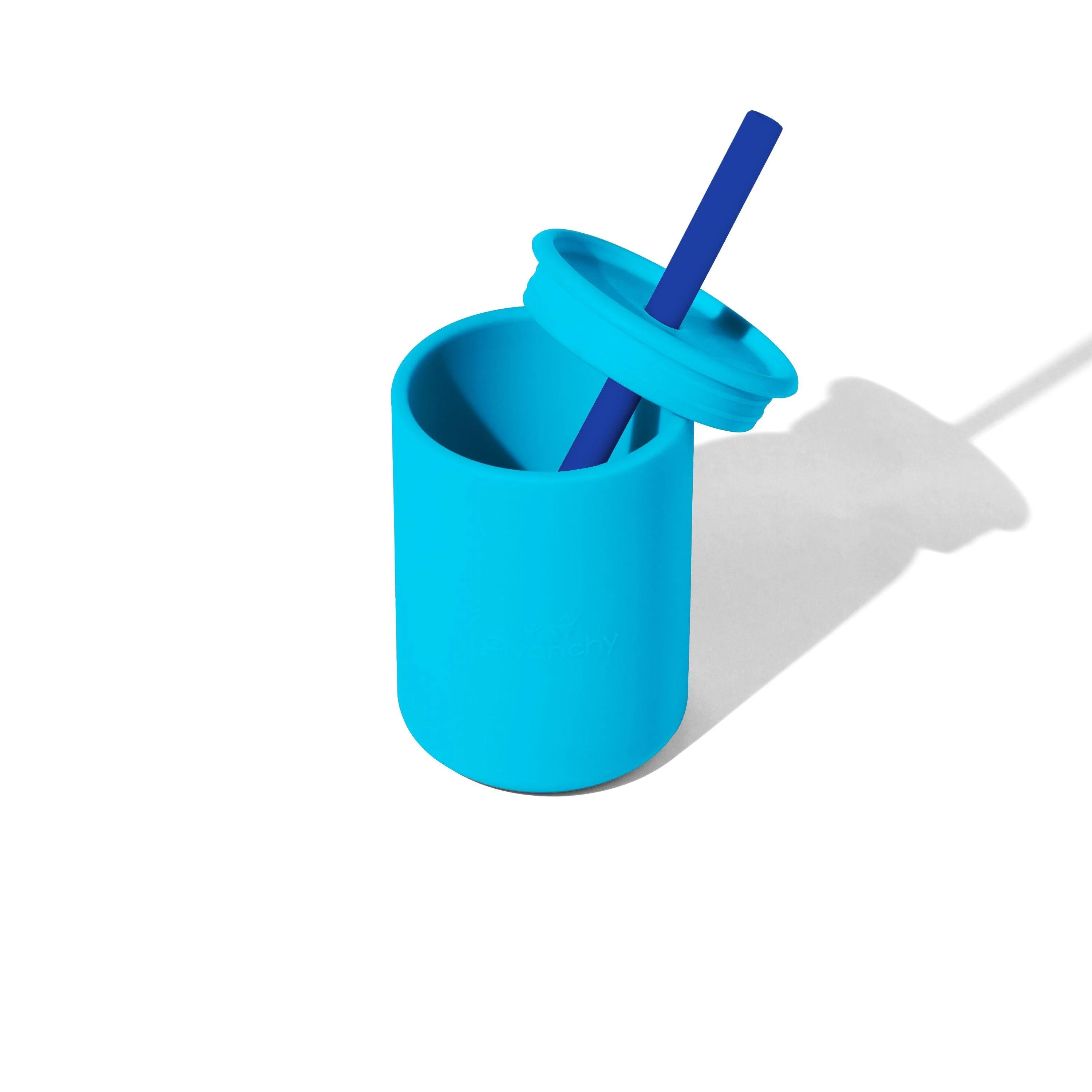 8oz Silicone Sippy Cup - Spill Proof Straw Transition Cup (9 color options) - Image 3
