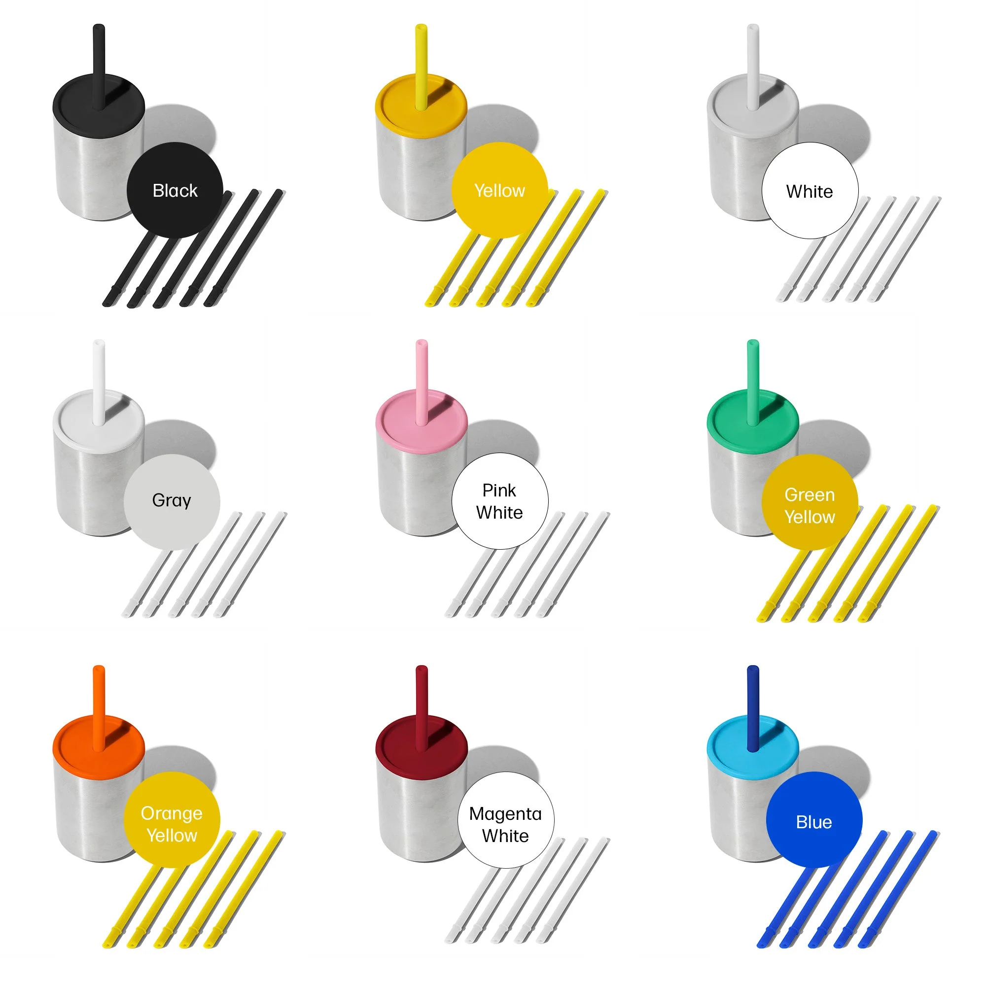 8oz Stainless Steel Sippy Cup - Spill Proof Straw Transition Cup (9 color options) - Image 3