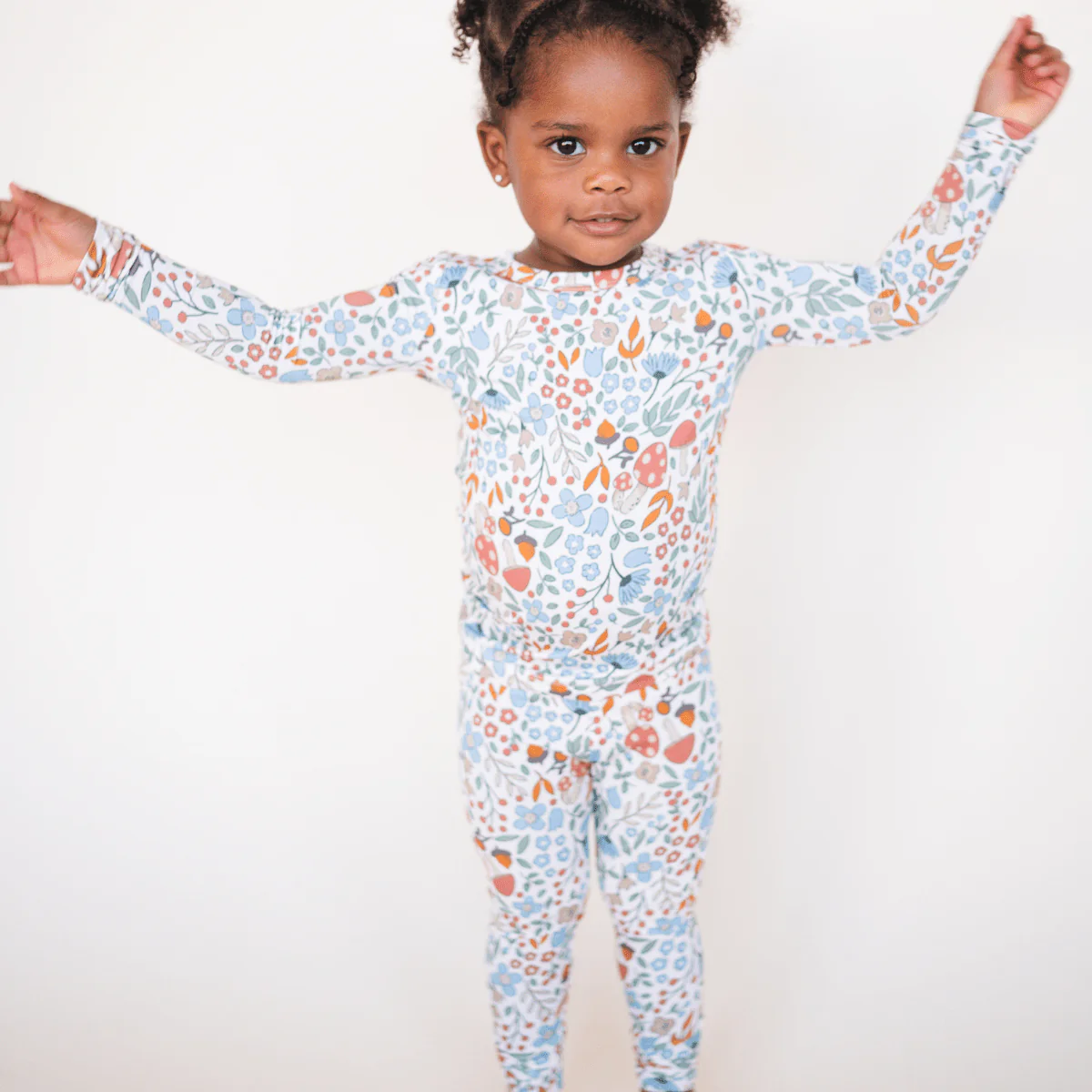 Toddler 2-Piece Bamboo Set - Fall Floral - Image 3