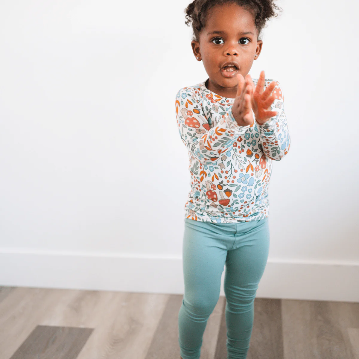 Toddler 2-Piece Bamboo Set - Fall Floral - Image 5