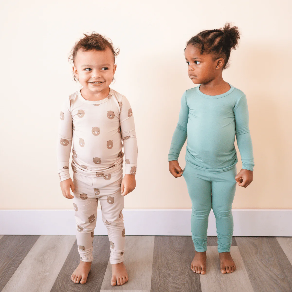 Toddler 2-Piece Bamboo Set - Teddy - Image 4