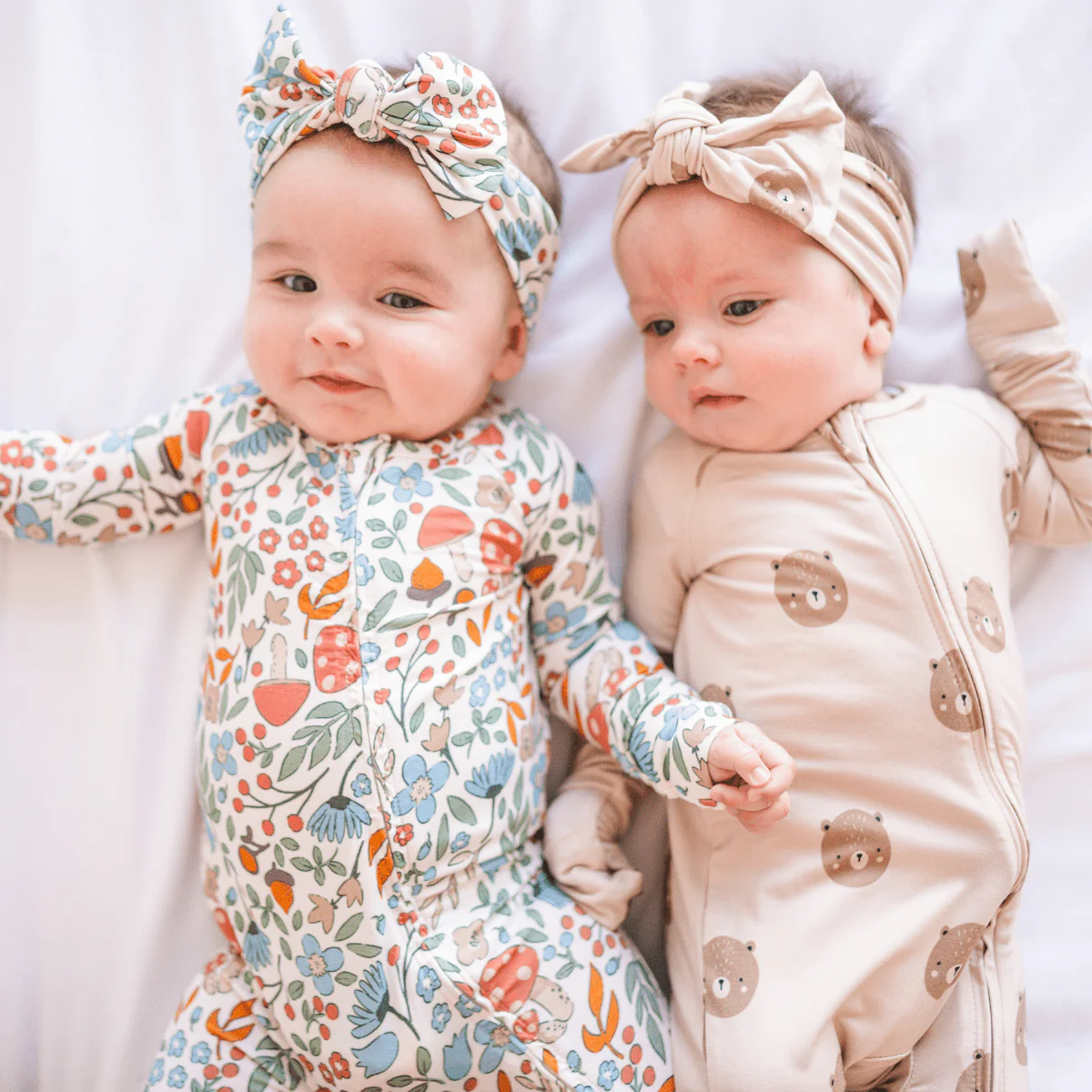 Convertible Bamboo Zip Romper - Fall Floral - Image 5