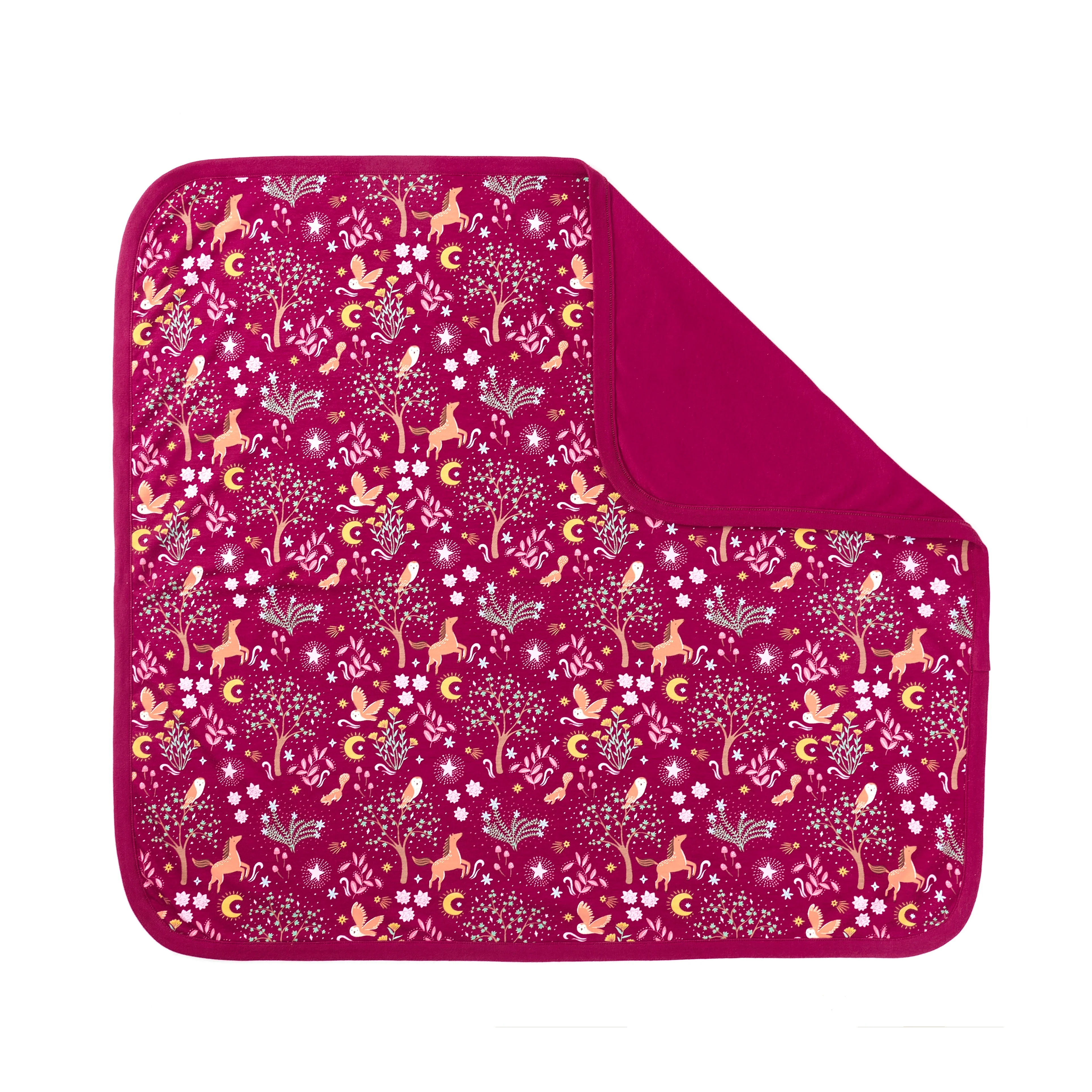 Bamboo Blend 2-ply Receiving Blanket - Woodland Dreams - Image 4