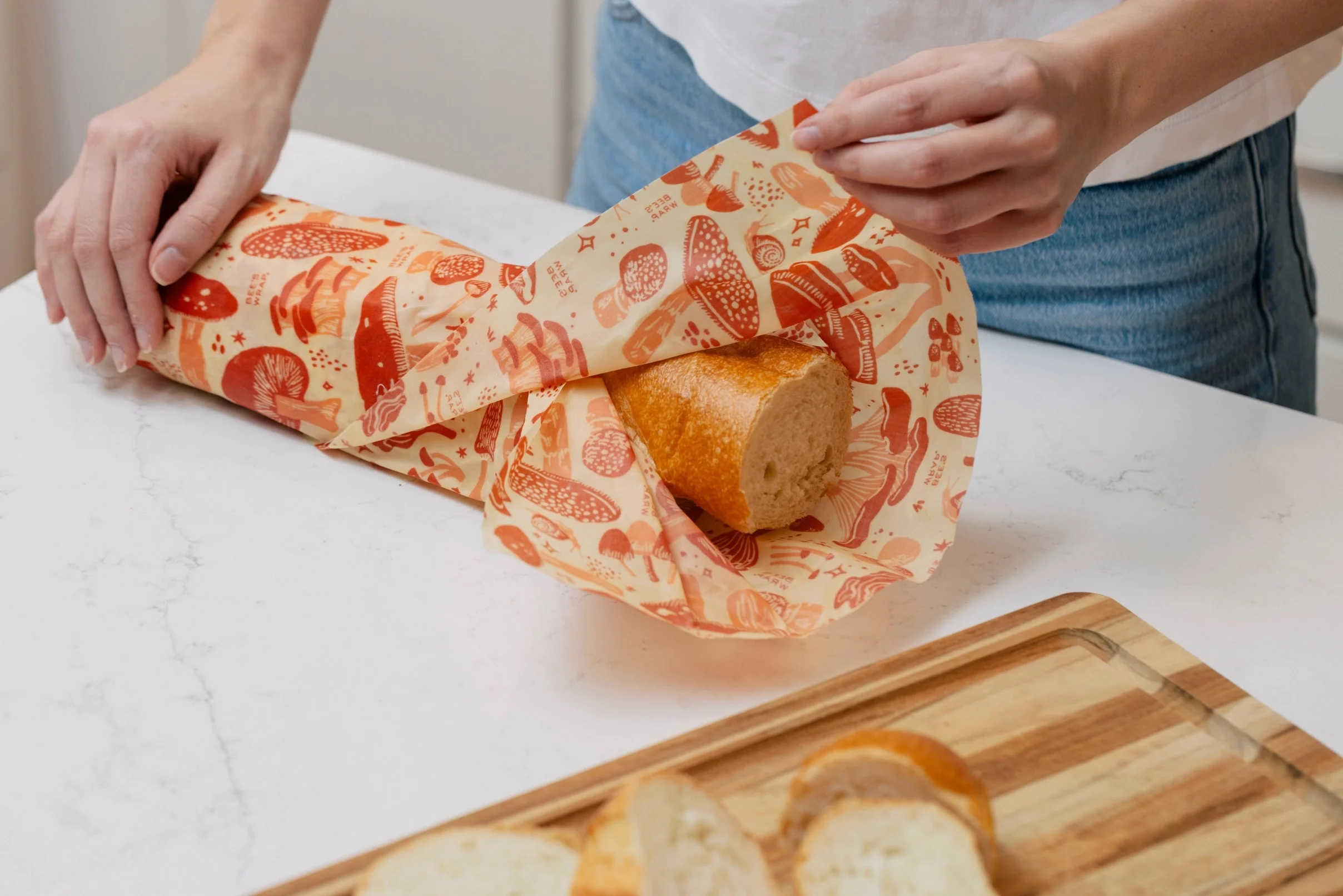 Beeswax Bread Wrap - Mushroom Magic - Image 5