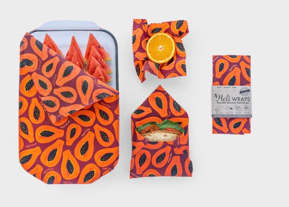 Meli Wraps Beeswax Food Wrap - Purple Papaya - Image 10