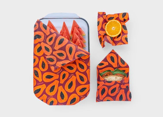 Meli Wraps Beeswax Food Wrap - Purple Papaya - Image 3