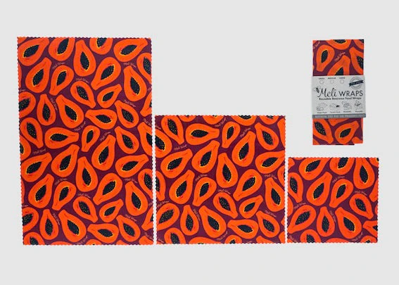 Meli Wraps Beeswax Food Wrap - Purple Papaya - Image 7