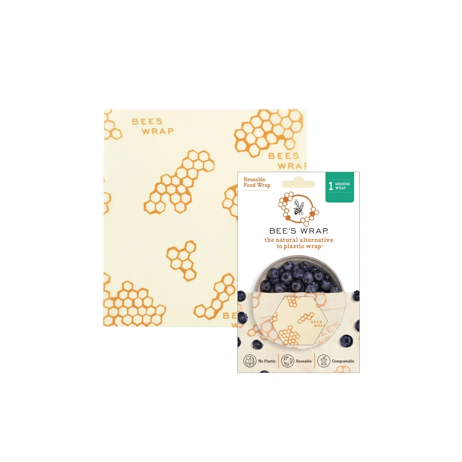 Beeswax Medium Wrap - Honeycomb - Image 3