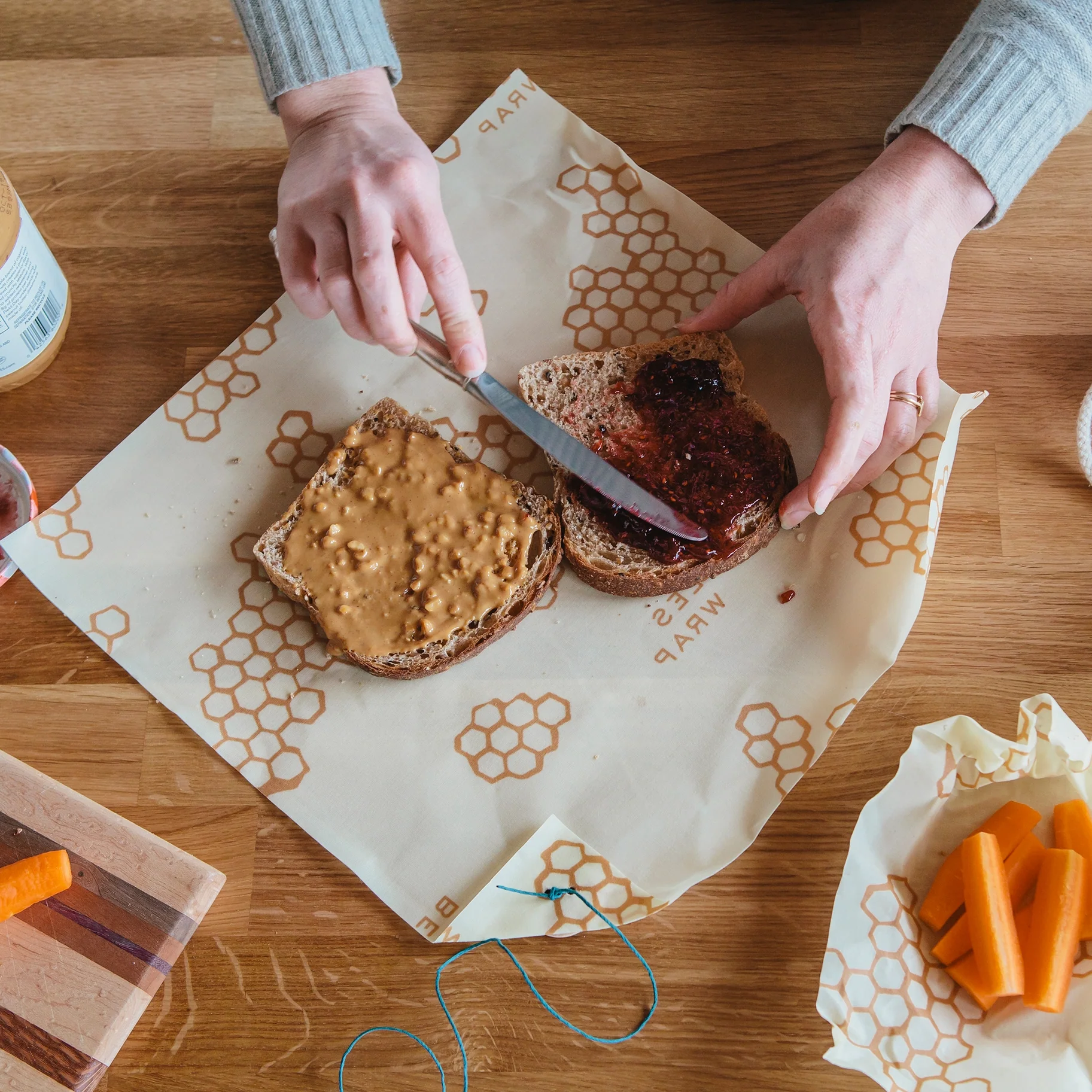 Beeswax Sandwich Wrap - Honeycomb - Image 4
