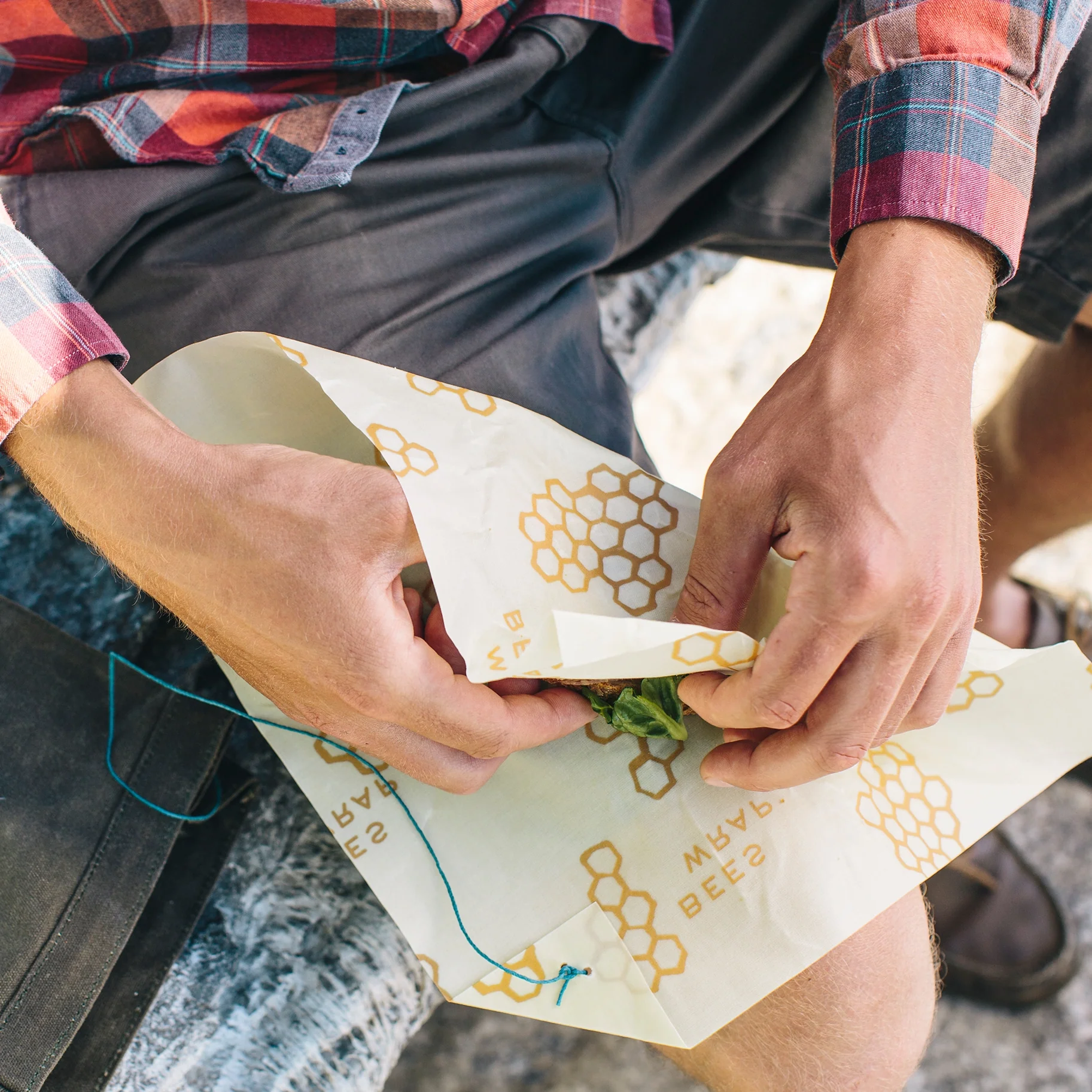Beeswax Sandwich Wrap - Honeycomb - Image 5