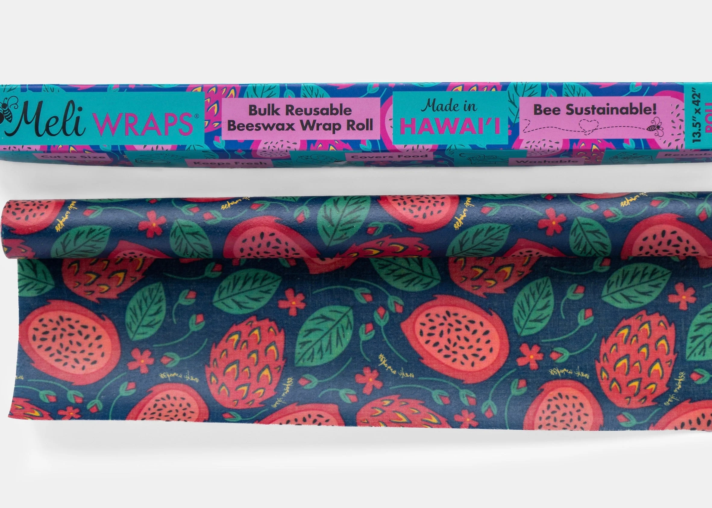 Meli Wraps Beeswax Food Wrap Roll - Dragonfruit - Image 5