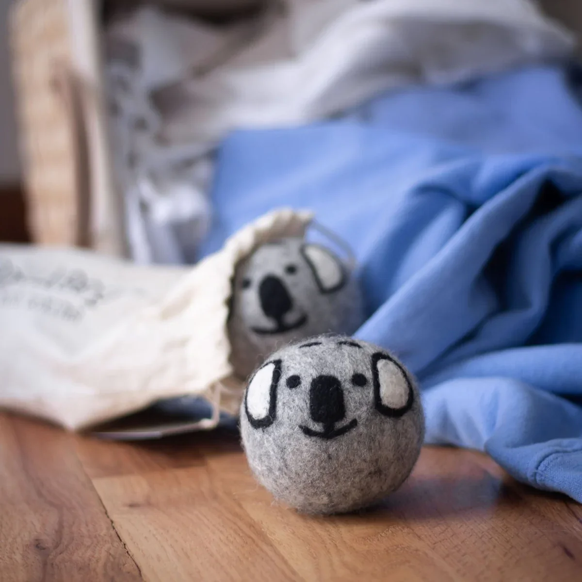 Cuddly Koalas Eco Wool Dryer Balls - Set of 3 - Image 3
