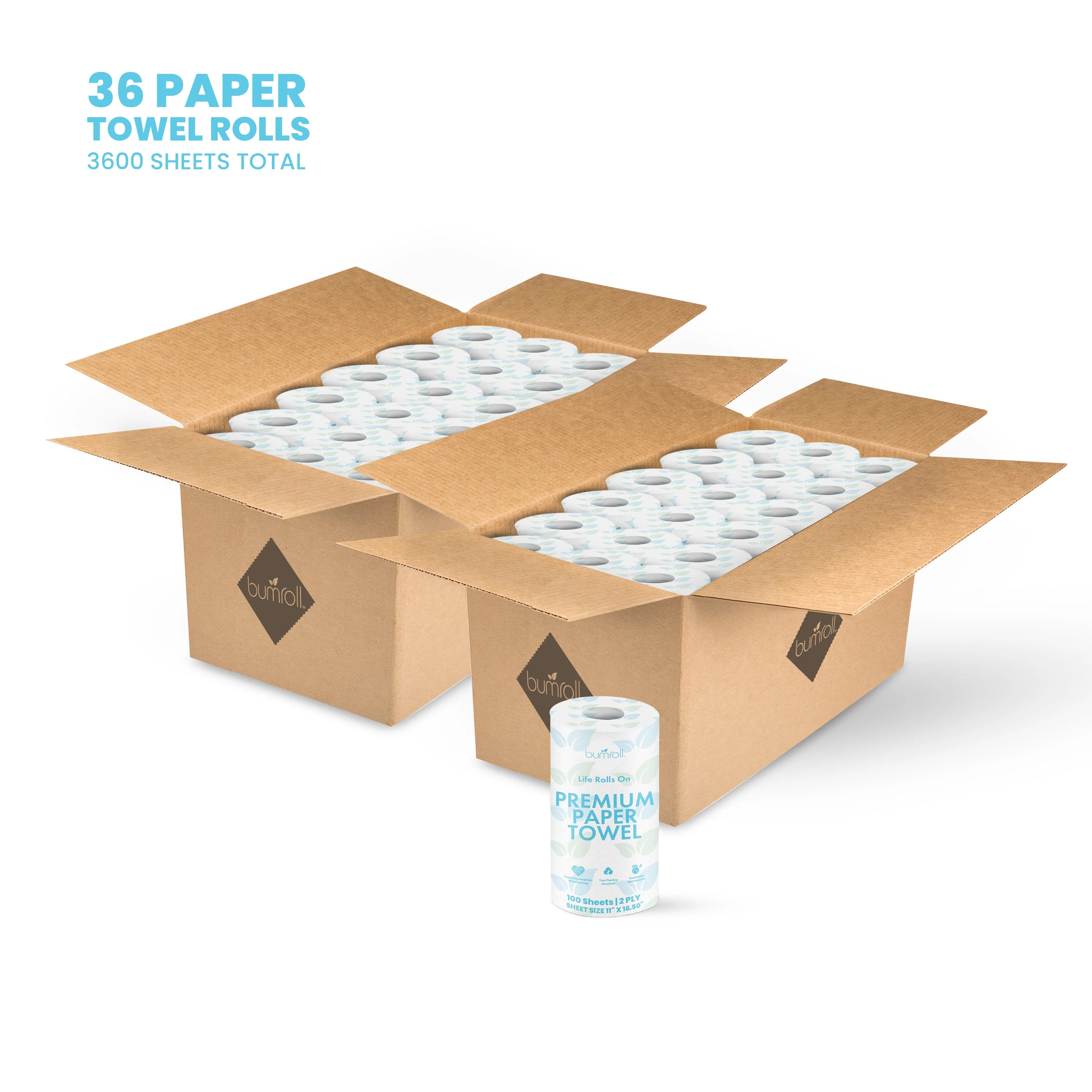 Bumroll Premium Toilet Paper And Towel Rolls - Made In The USA - Image 31