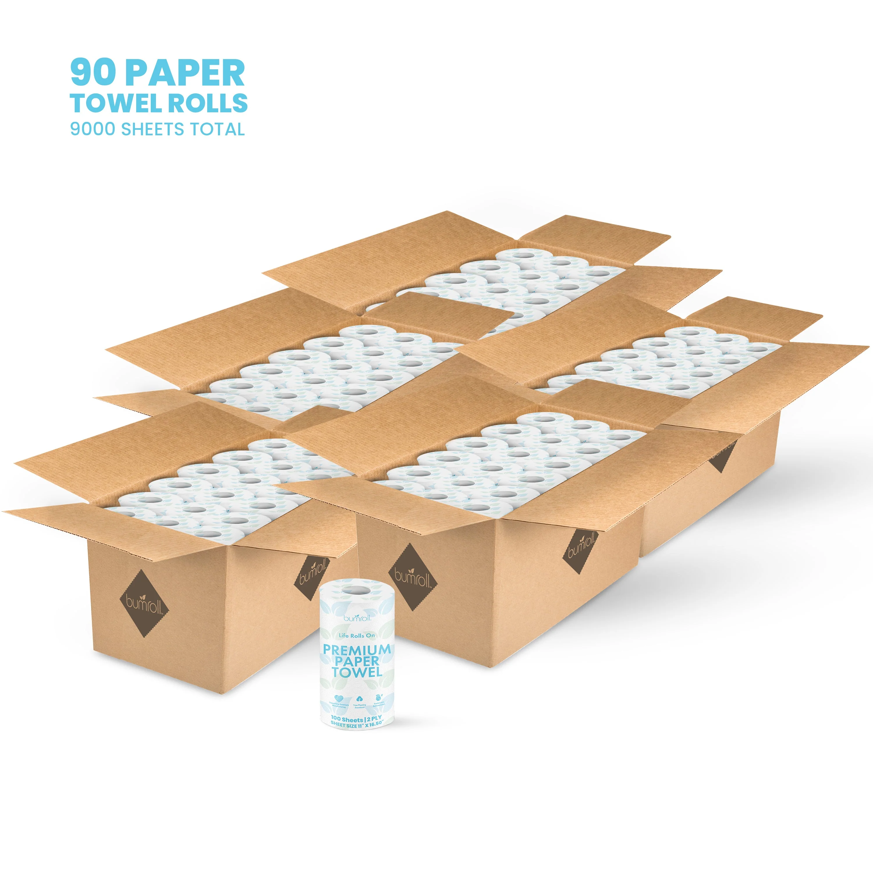 Bumroll Premium Toilet Paper And Towel Rolls - Made In The USA - Image 34
