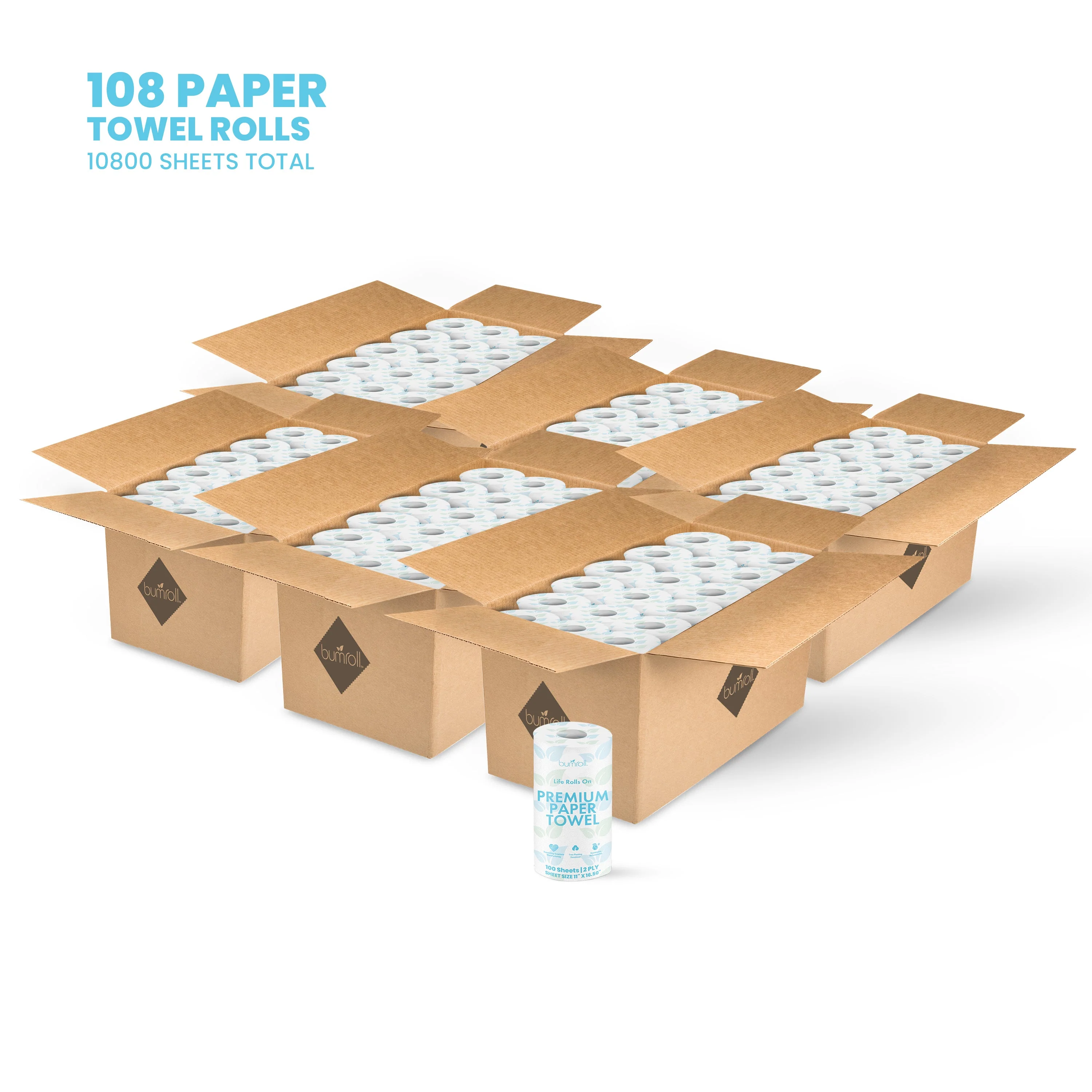 Bumroll Premium Toilet Paper And Towel Rolls - Made In The USA - Image 35