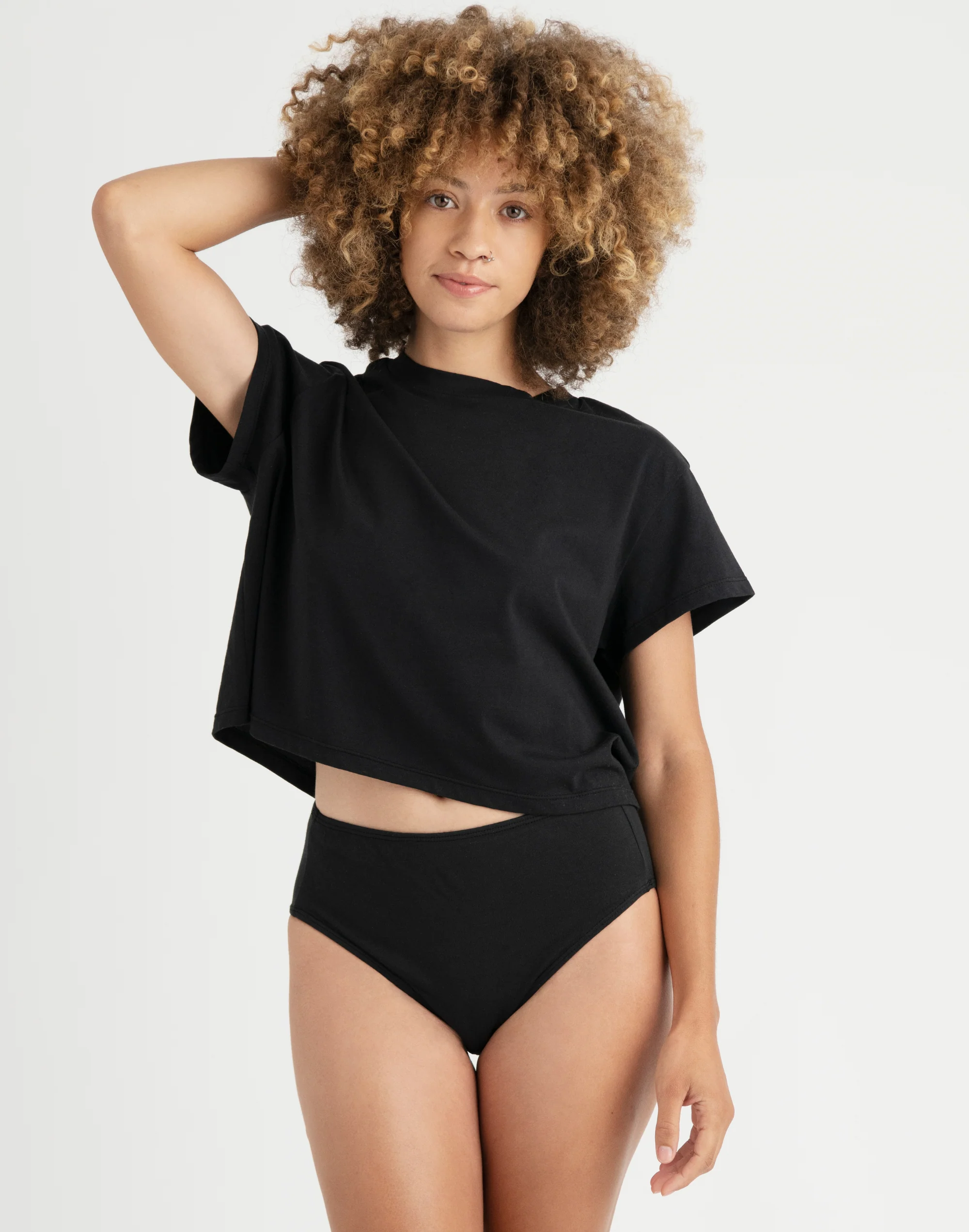 Compostable Organic Cotton High-Waist Brief (8 Color Options) - Image 14