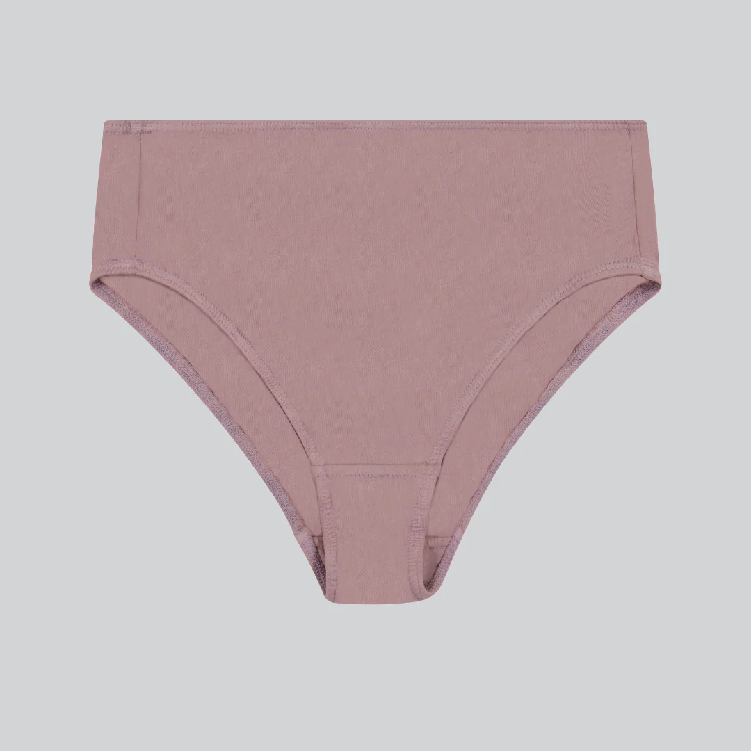 Compostable Organic Cotton High-Waist Brief (8 Color Options) - Image 8