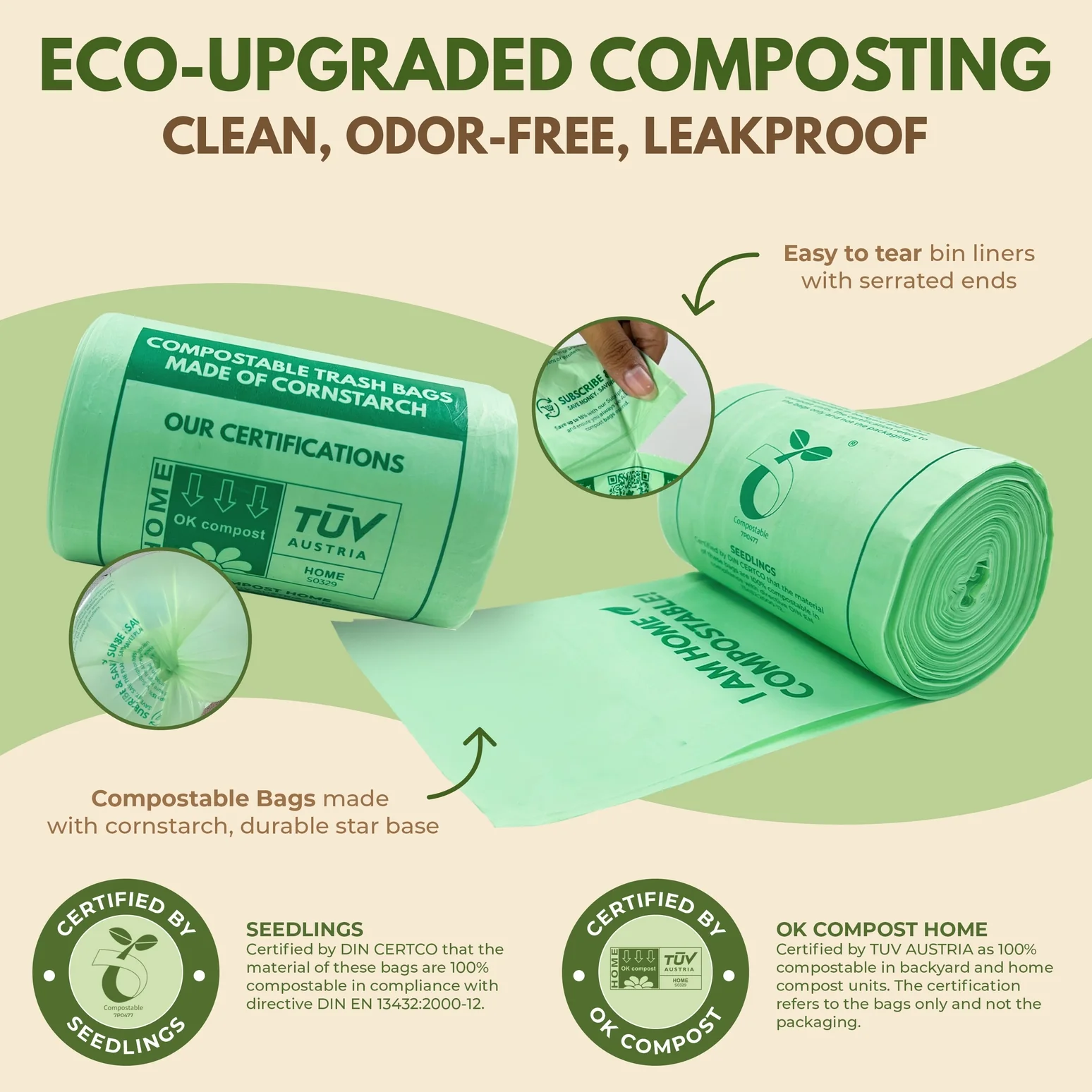 Compostable Trash Bags 1.6 Gal - Image 7
