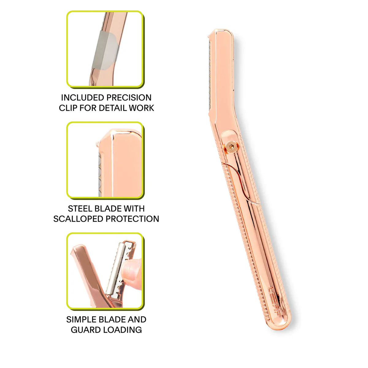 Stainless Steel Dermaplaner - Rose Gold - Image 3
