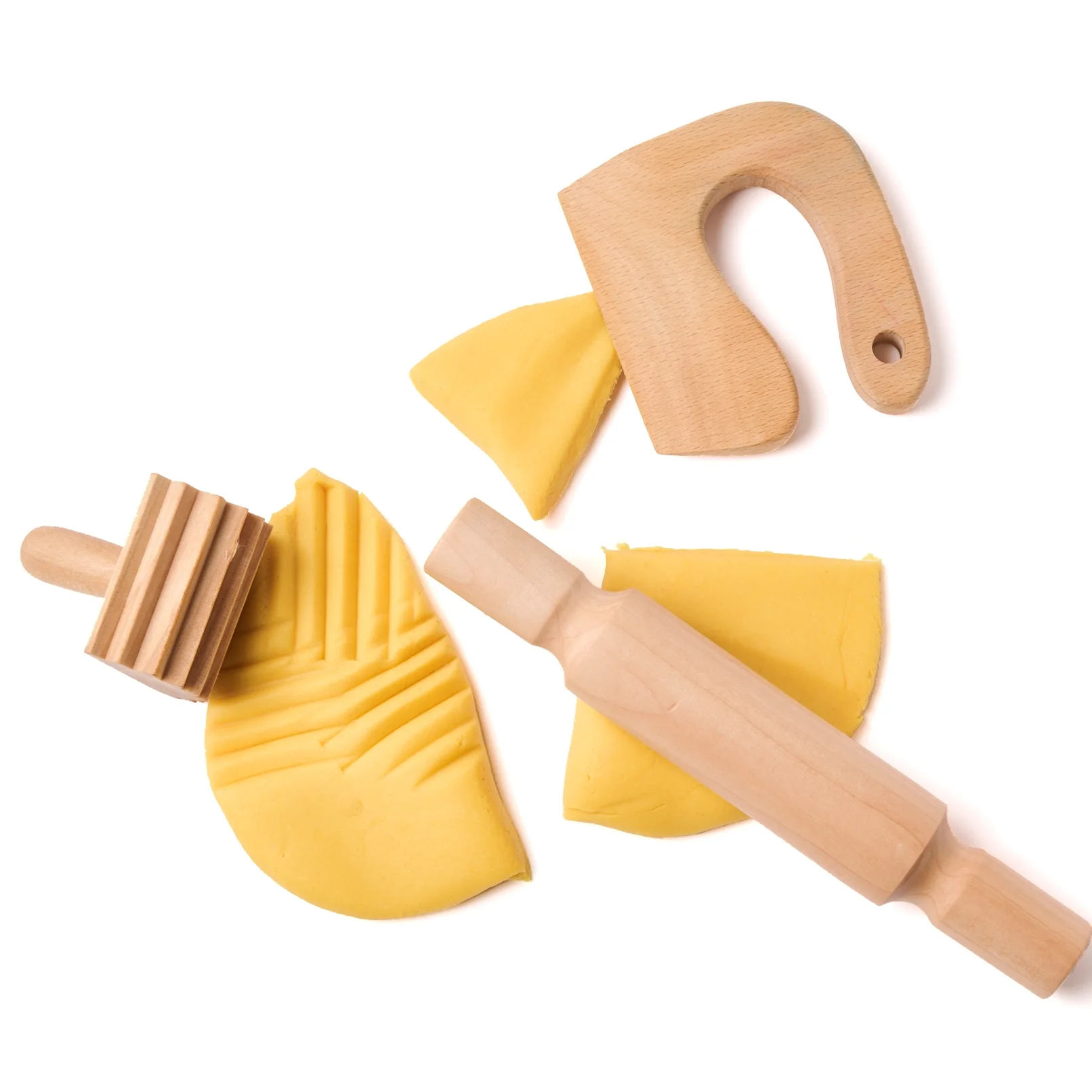 Eco-Dough Wooden Tools Set - Image 5