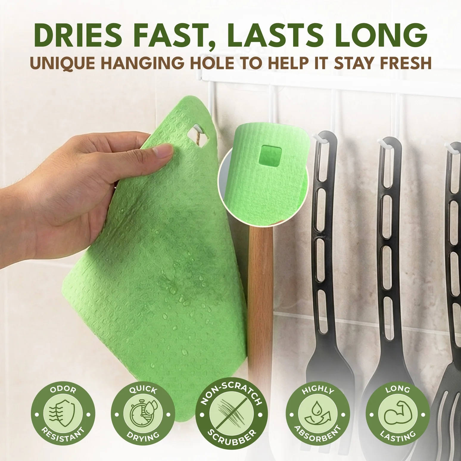 Eco Swedish Dishcloths  – 2 Pack - Image 3