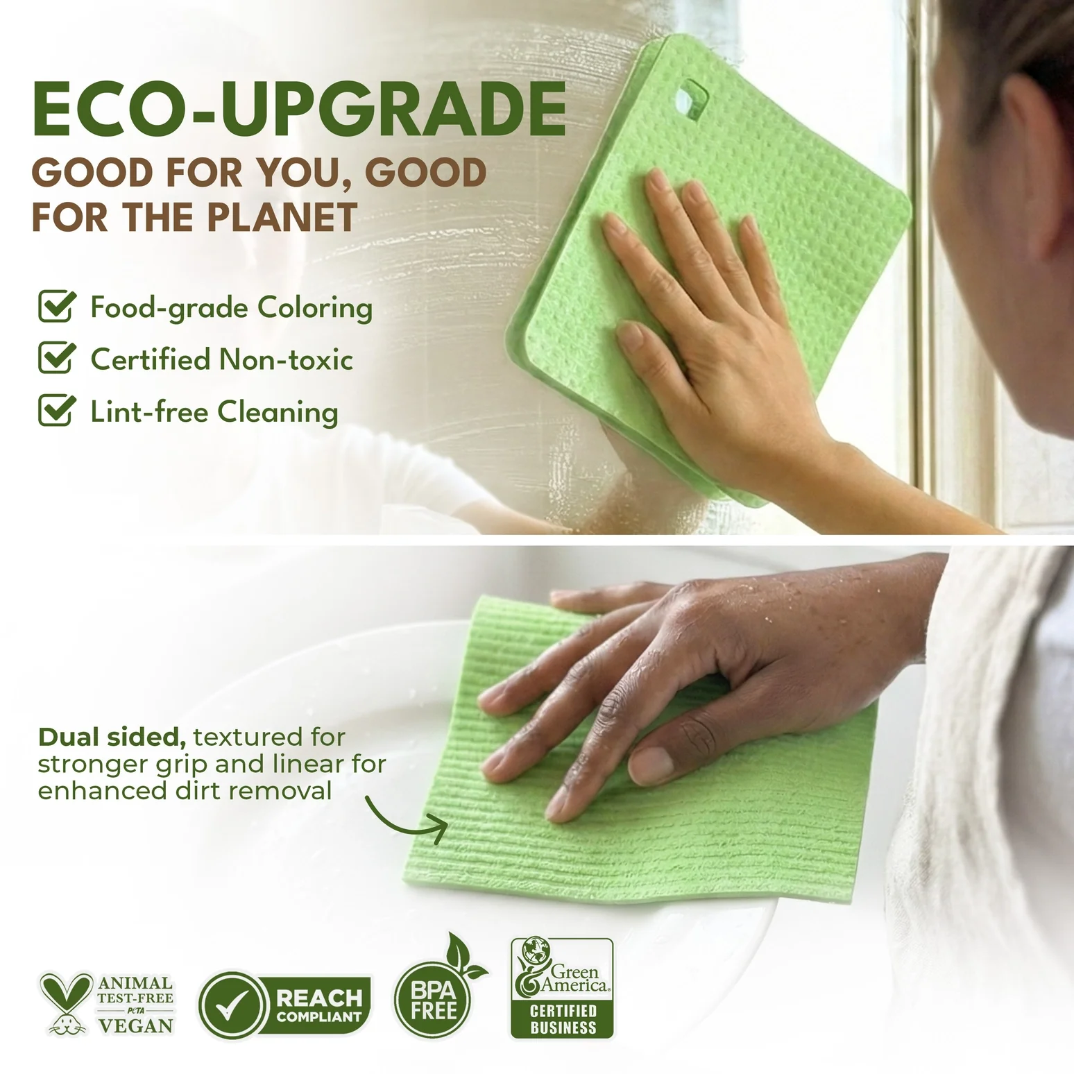 Eco Swedish Dishcloths  – 2 Pack - Image 4