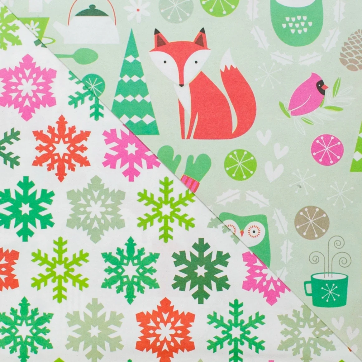 Festive Forest Eco Gift Wrap (Double Sided) - Image 2