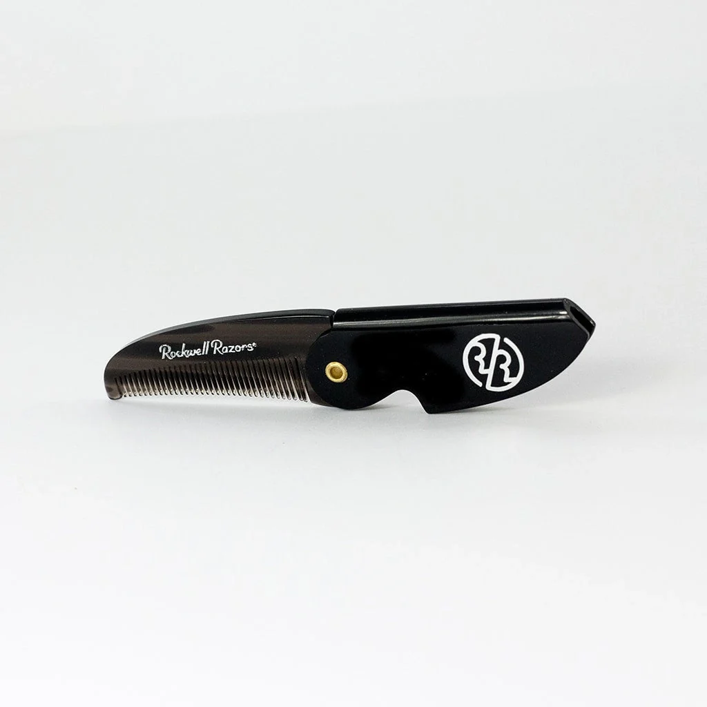 Folding Moustache and Beard Comb - Image 2