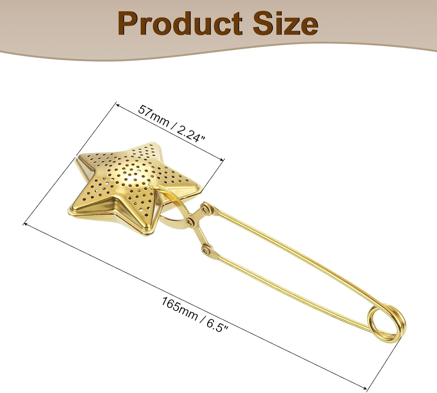 Gold Star Snap Tea Infuser - Image 3