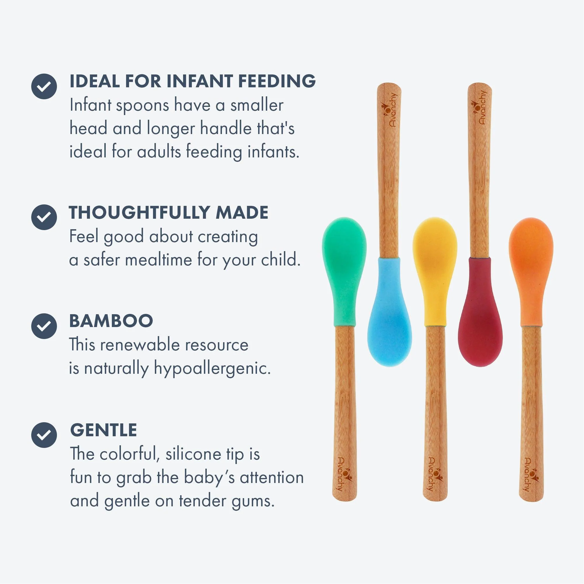 Baby Utensils - Pack of 3 (3 color options) - Image 6