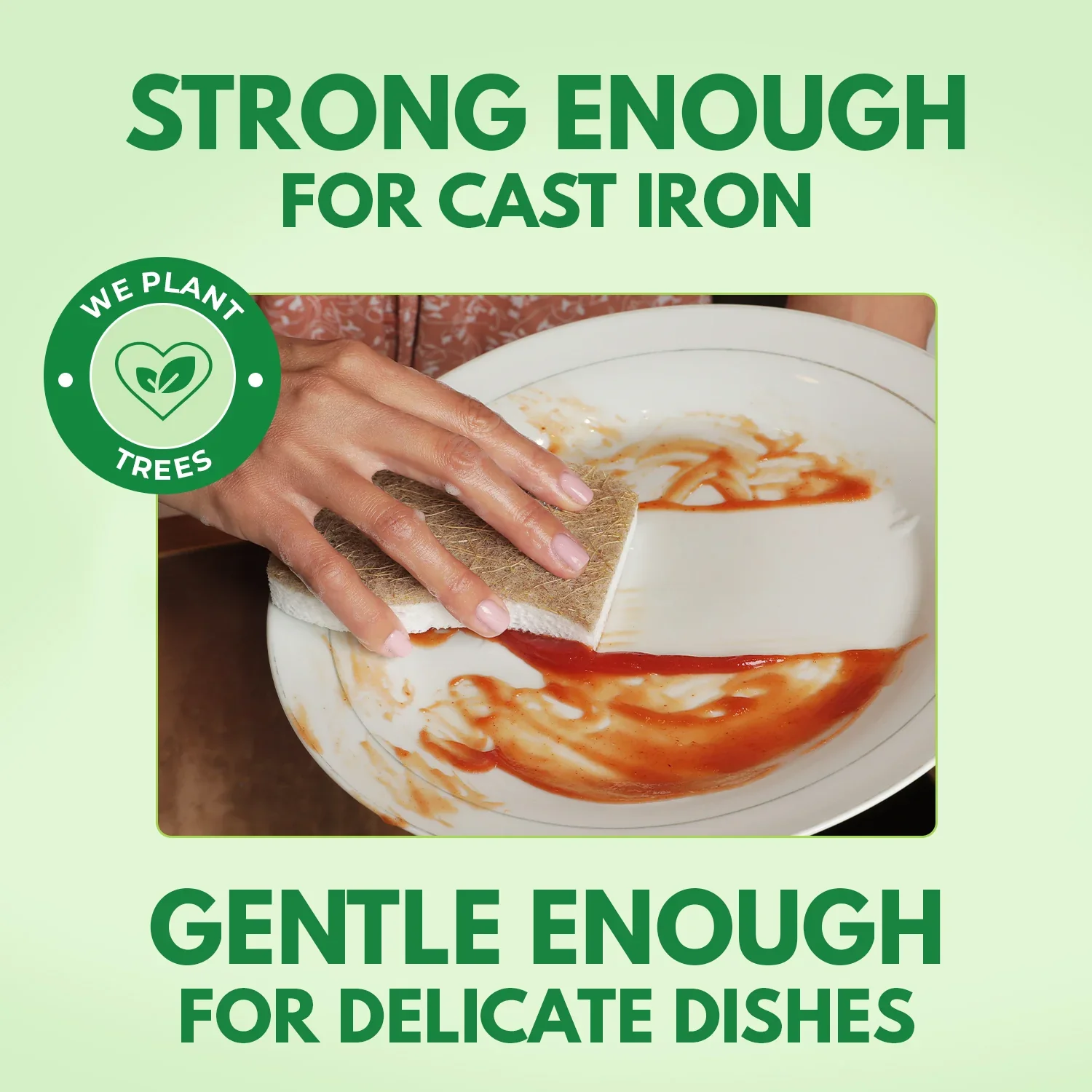 Non-Scratch Eco-Friendly Sponges - S-Shape - Image 2