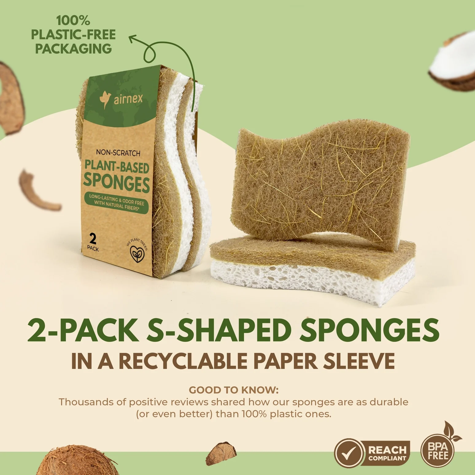 Non-Scratch Eco-Friendly Sponges - S-Shape - Image 7