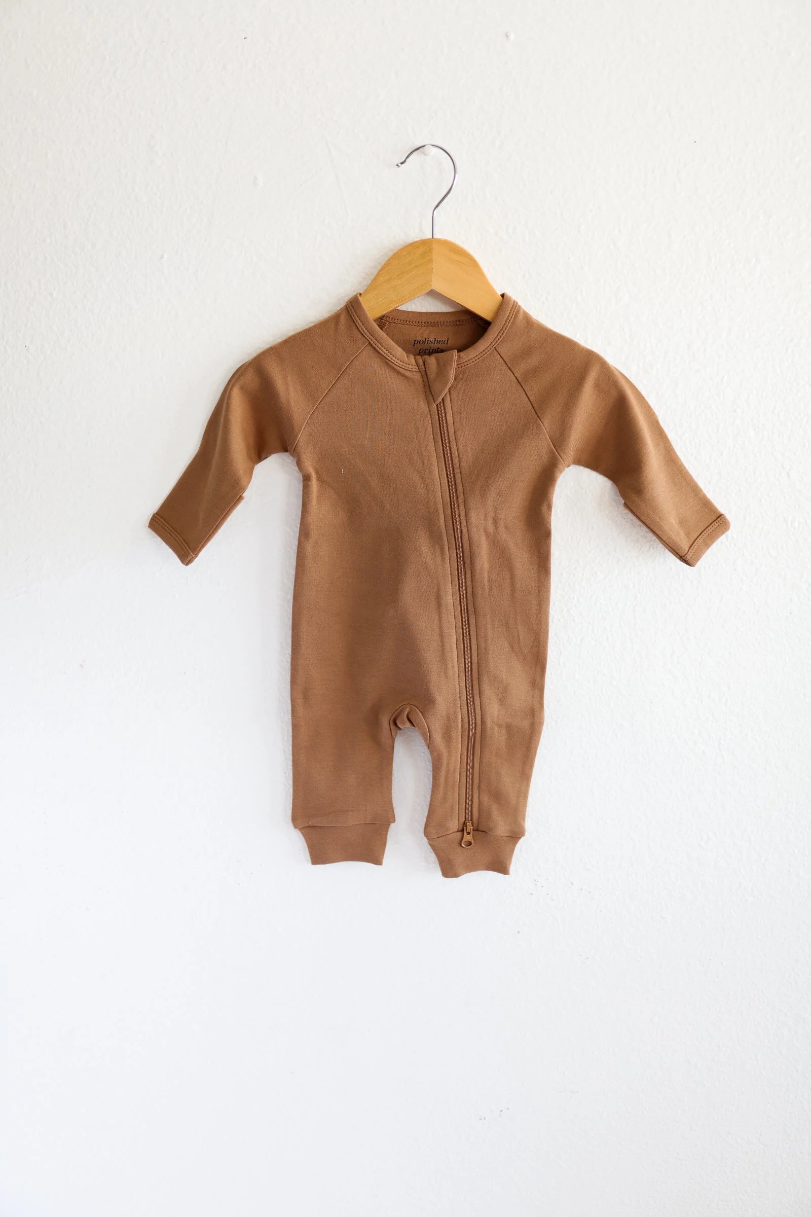 Almond Organic Cotton Baby Sleeper - Image 3