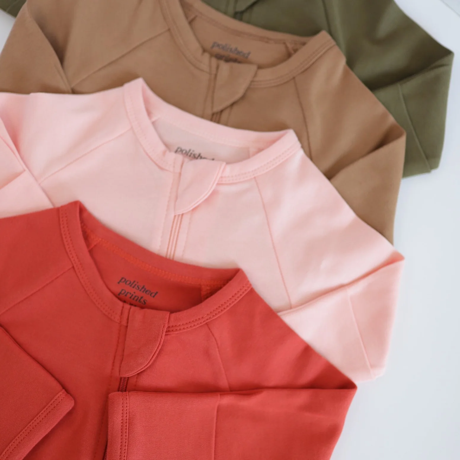Peach Organic Cotton Baby Sleeper - Image 3
