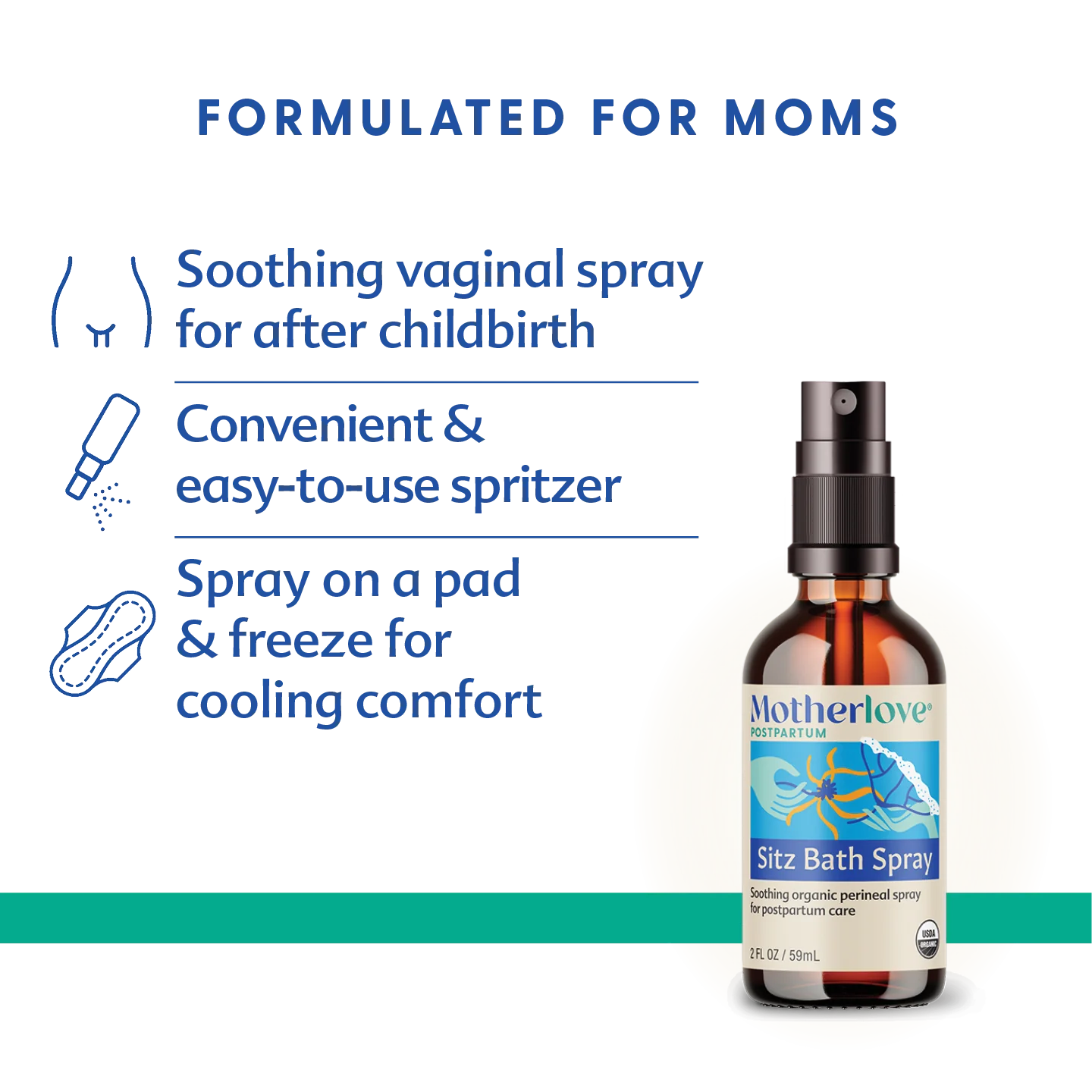 Organic Sitz Bath Spray - Postpartum Soothing Spray - Image 2