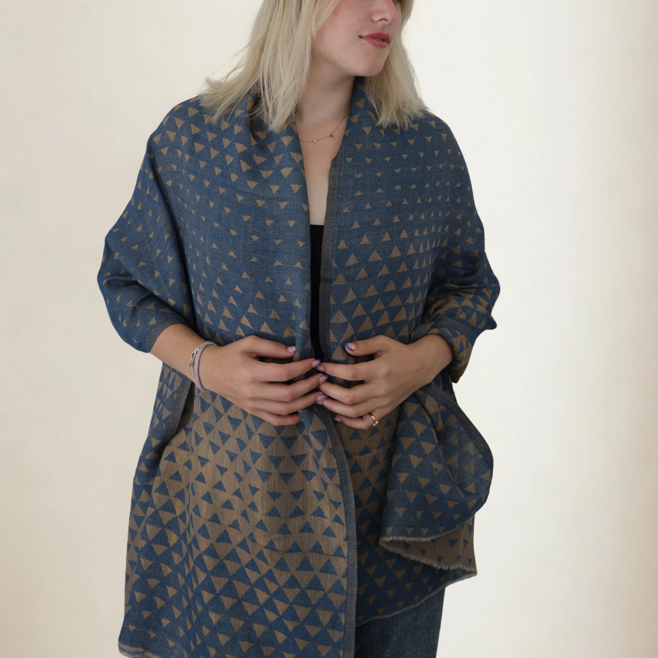 Pure Cashmere Scarf - Mosaic - Image 2