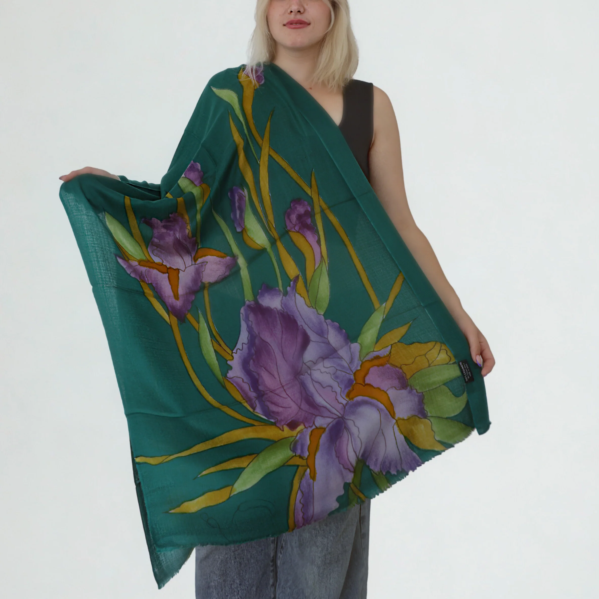 Pure Cashmere Scarf - Bloom - Image 4