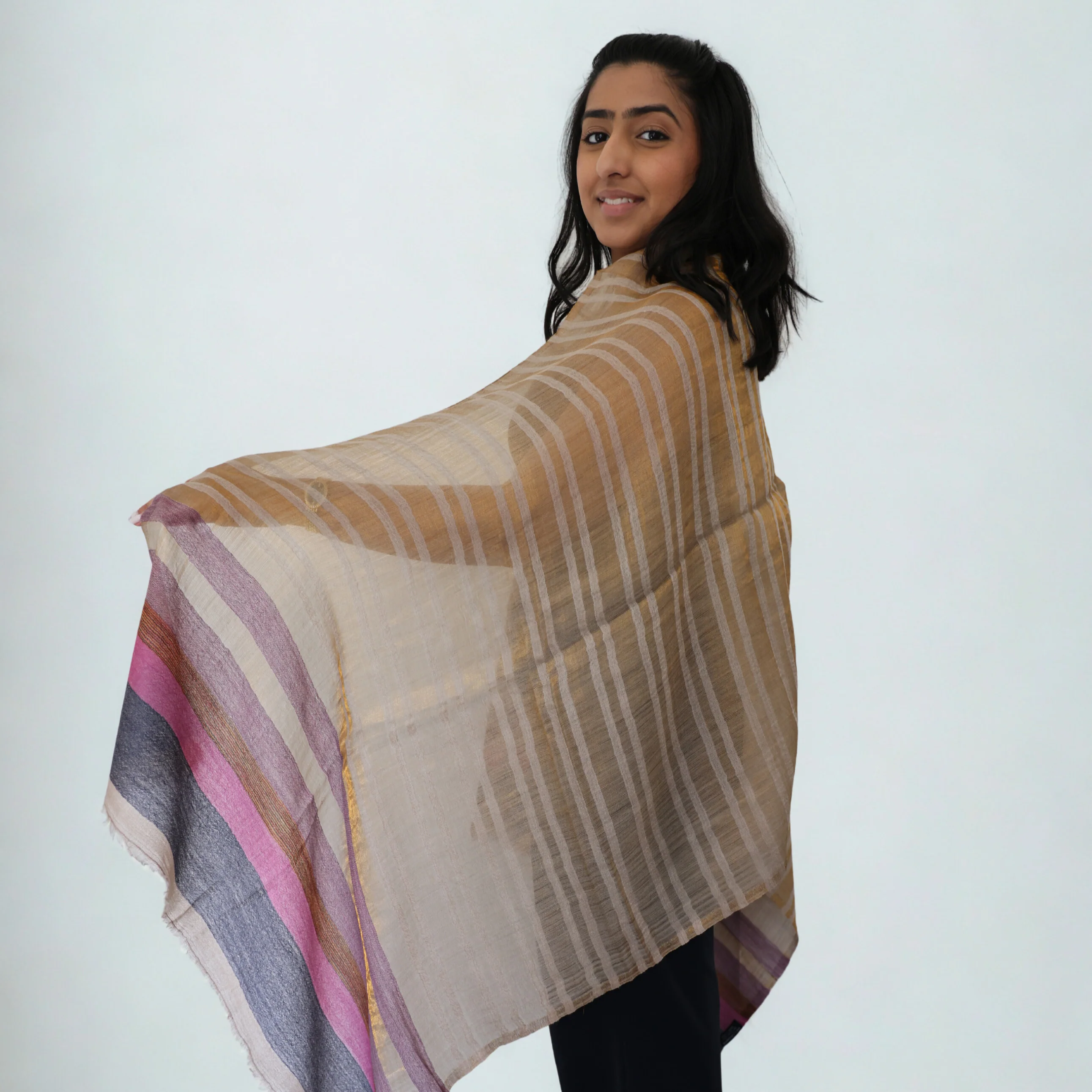Pure Cashmere Scarf - Luster - Image 2