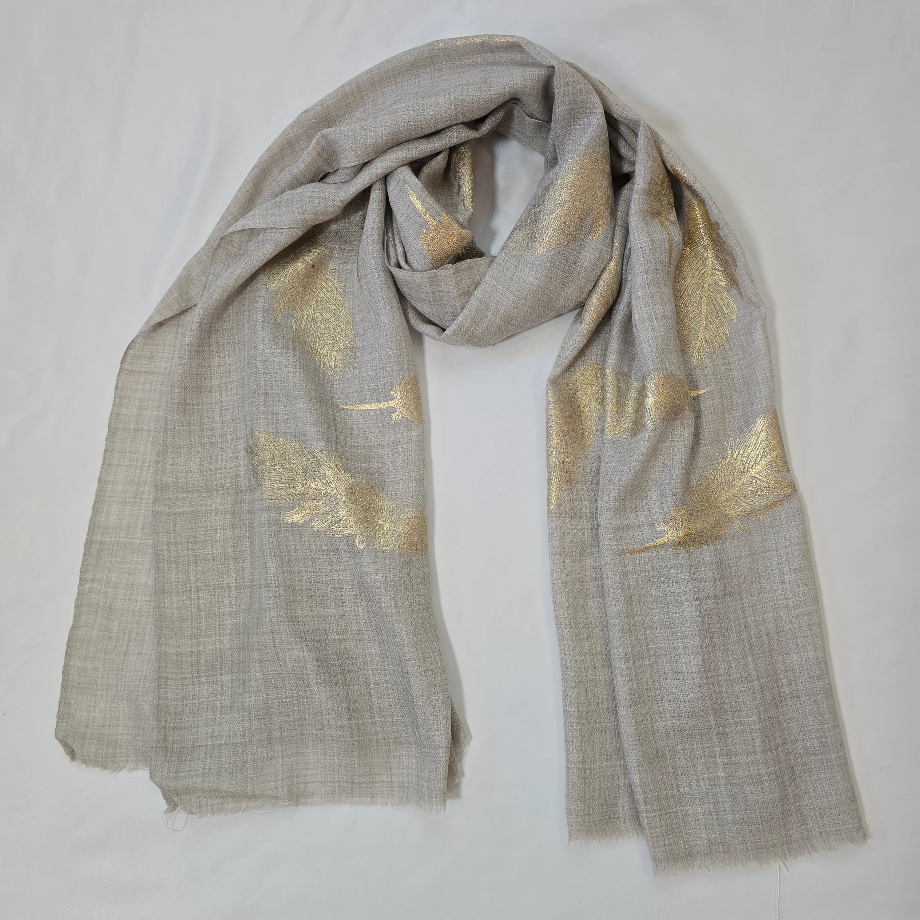 Pure Cashmere Scarf - Plume - Image 2