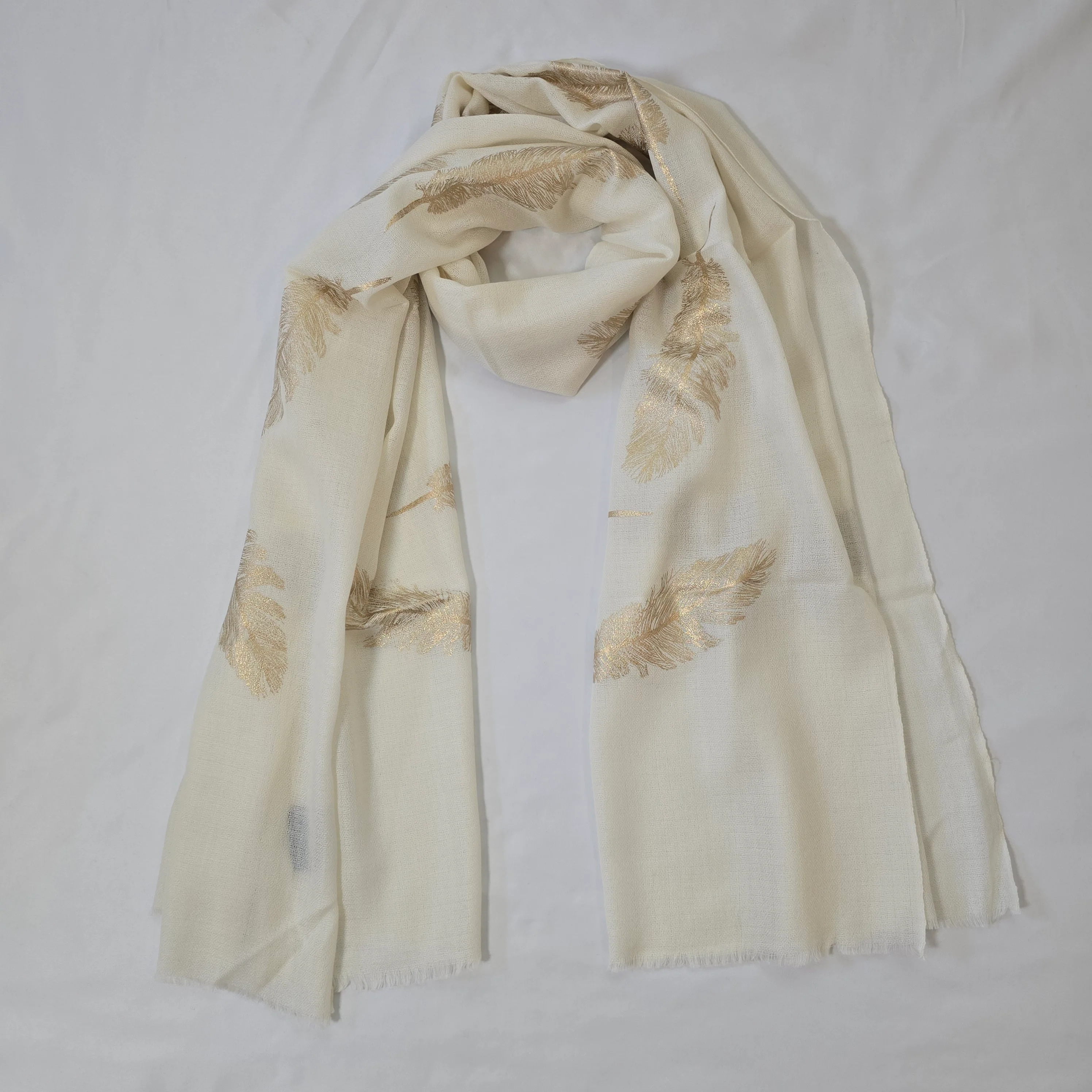 Pure Cashmere Scarf - Plume - Image 3