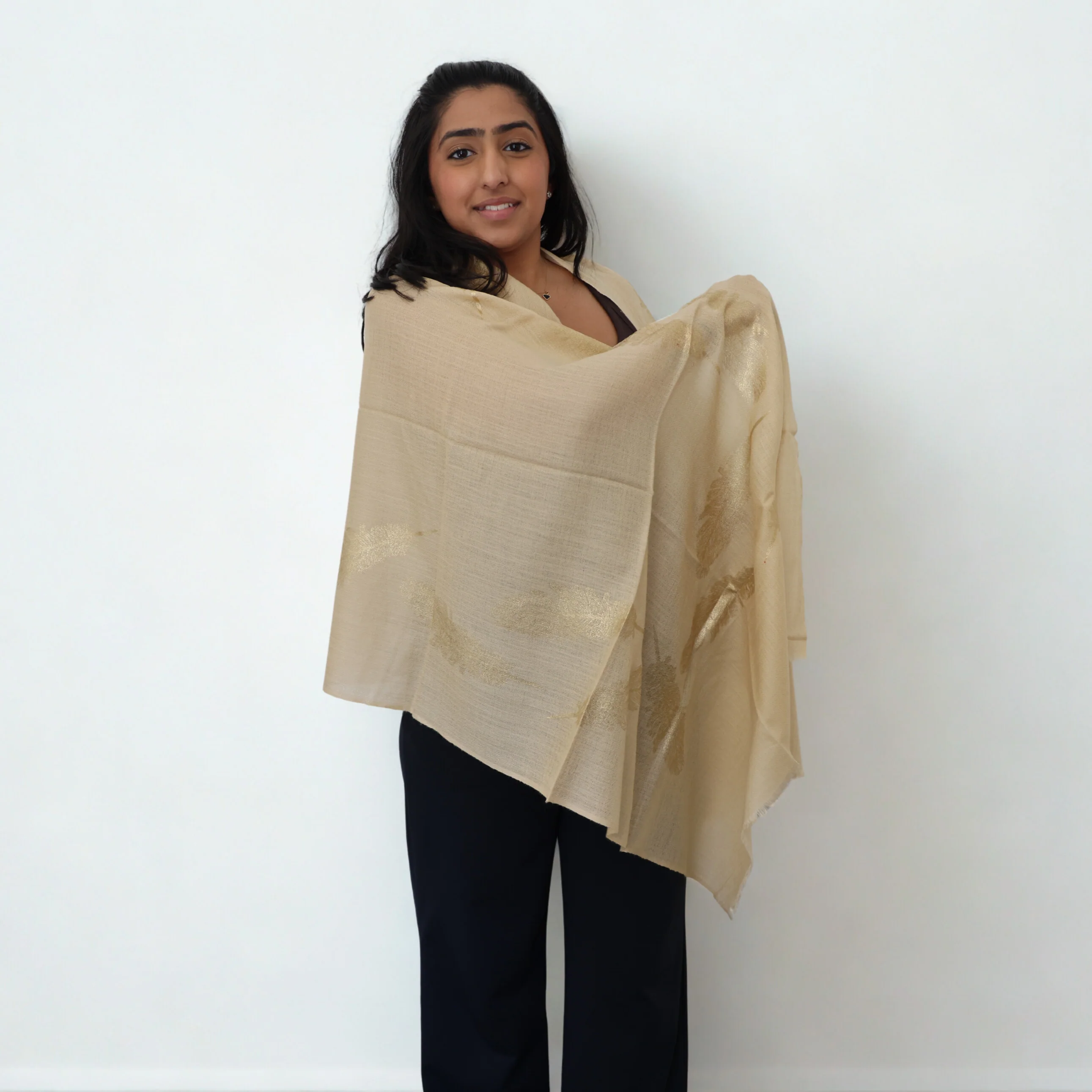 Pure Cashmere Scarf - Plume - Image 5