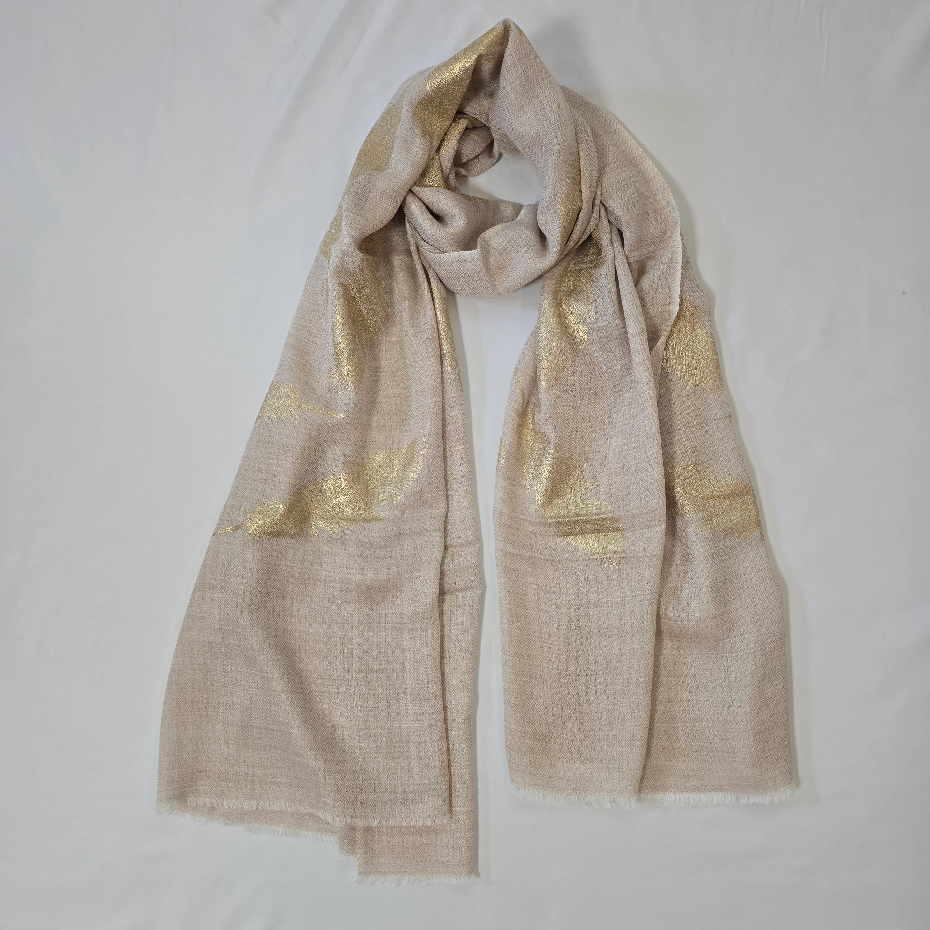 Pure Cashmere Scarf - Plume - Image 6