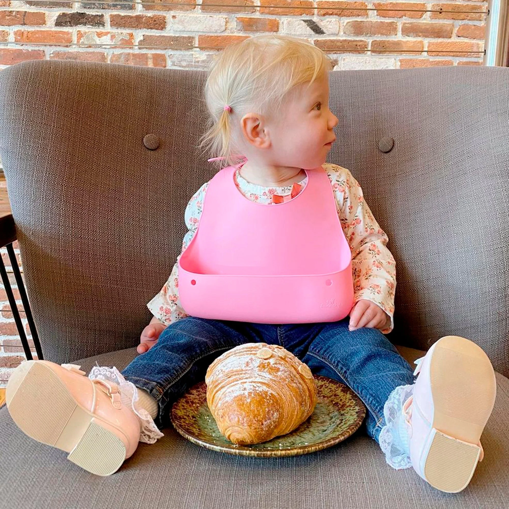 Roll & Go Silicone Bib + Spoon (9 color options) - Image 6