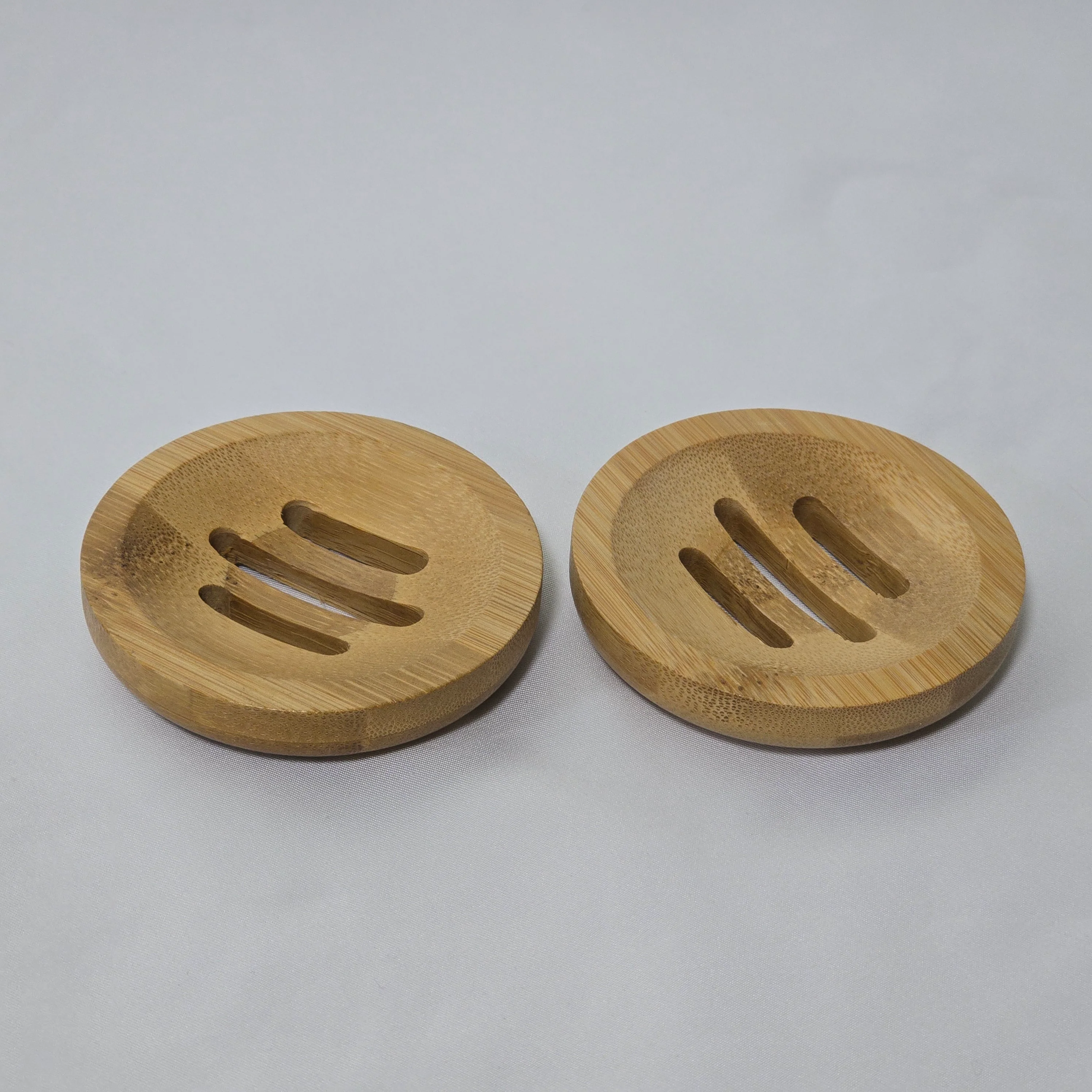 Round Wooden Soap Dish Set - Image 3