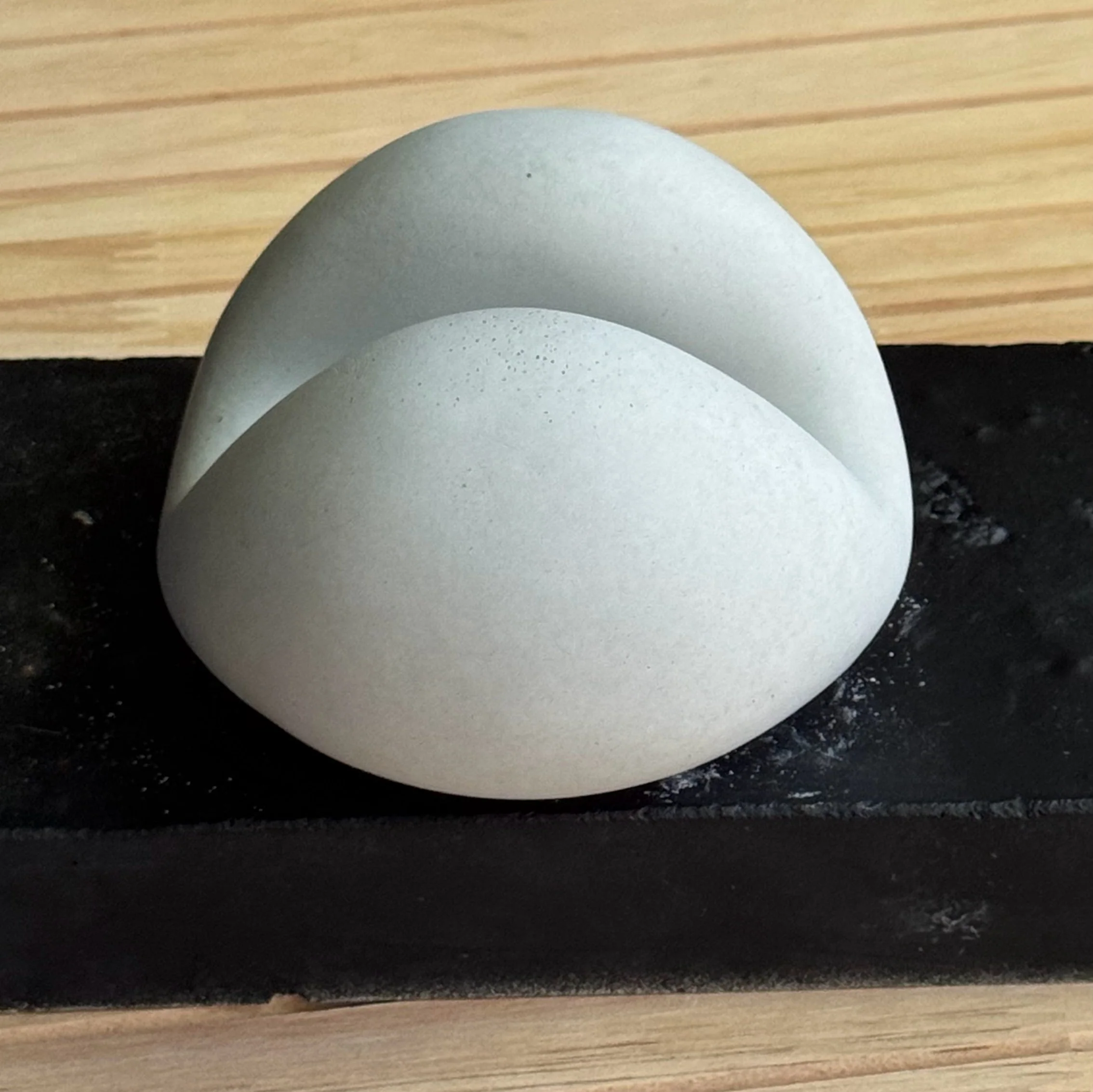 Concrete Bun Phone Holder - Handmade - Image 3