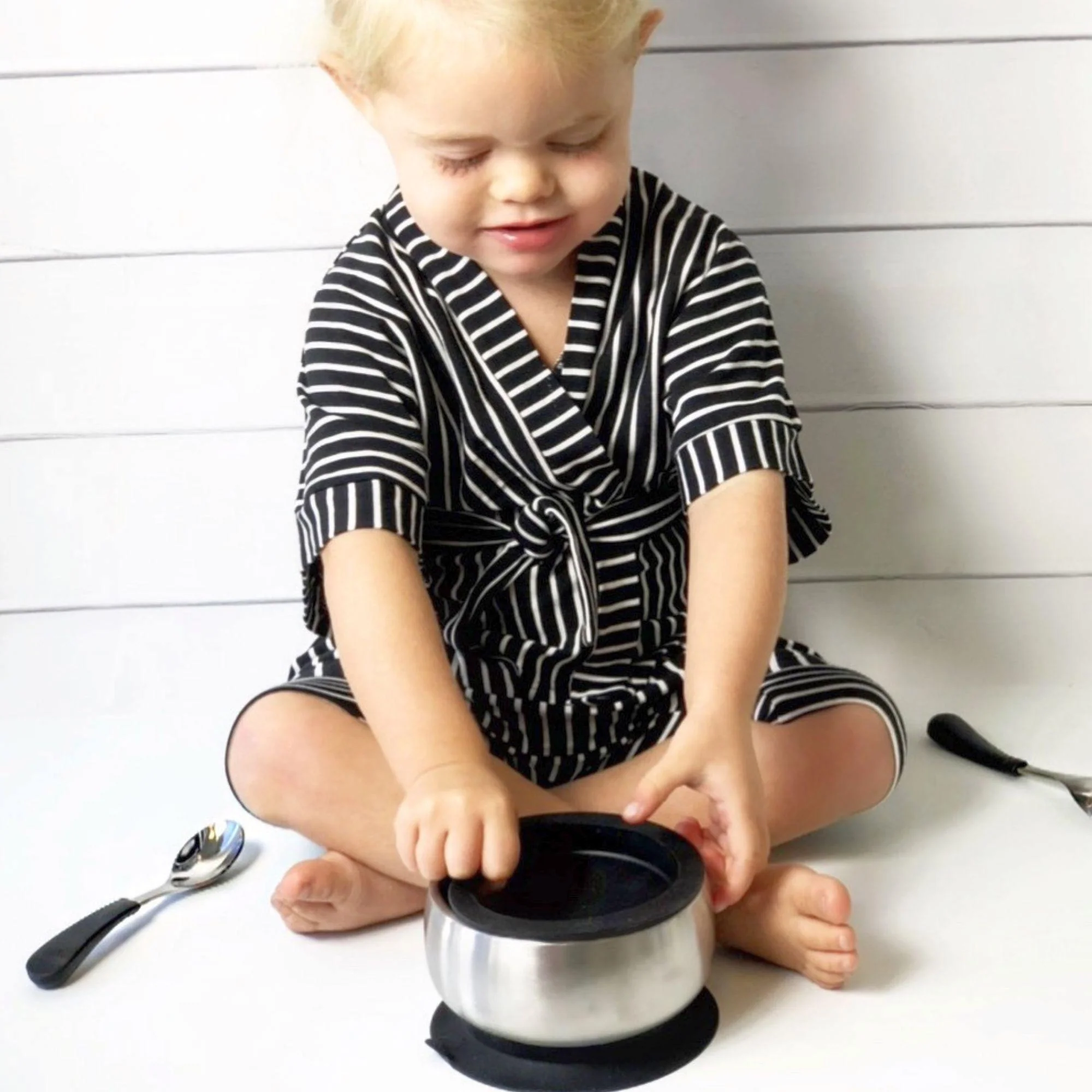 Stainless Steel Baby Spoons - Wide & Short (9 color options) - Image 5