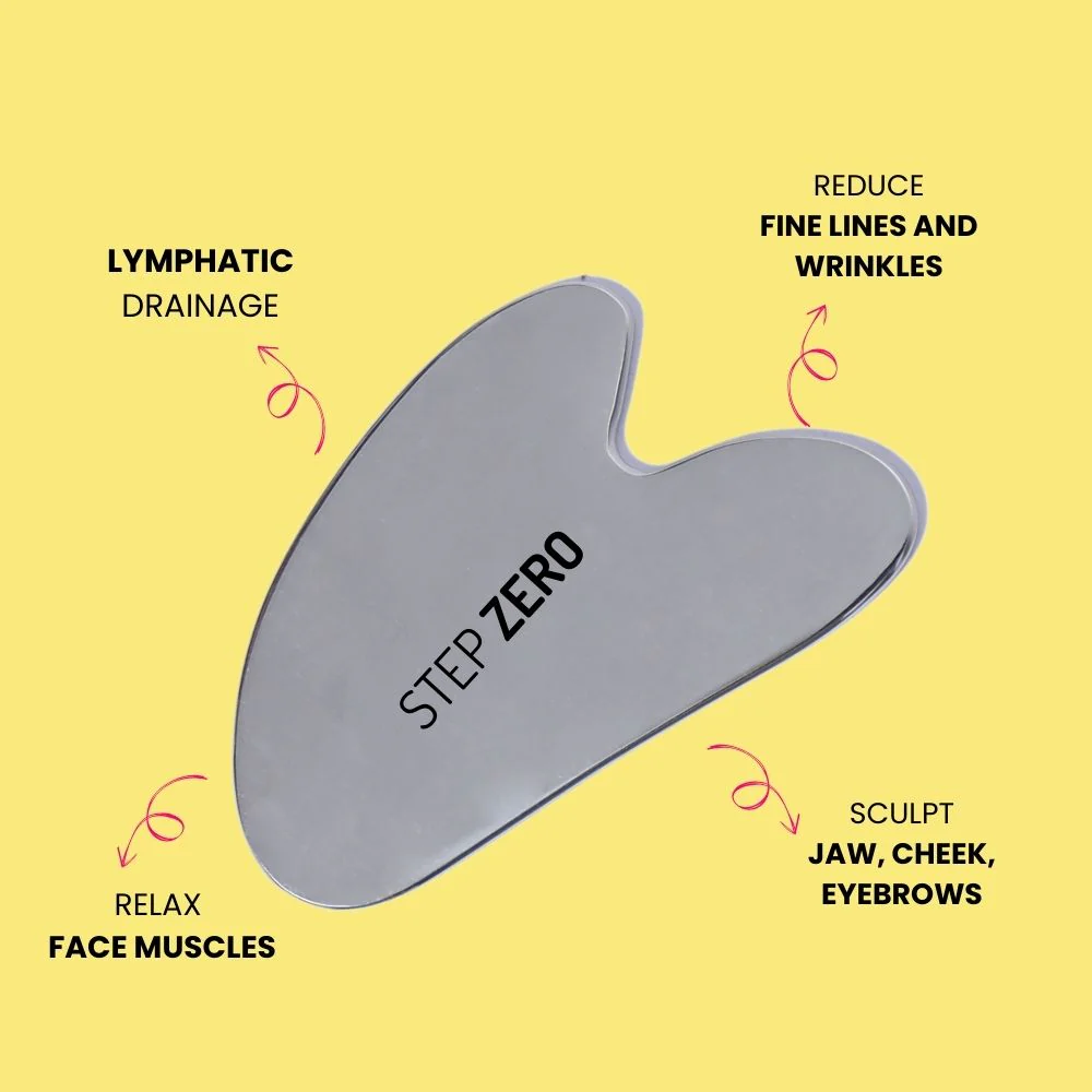 Stainless Steel Gua Sha Facial Massage Tool - Image 3